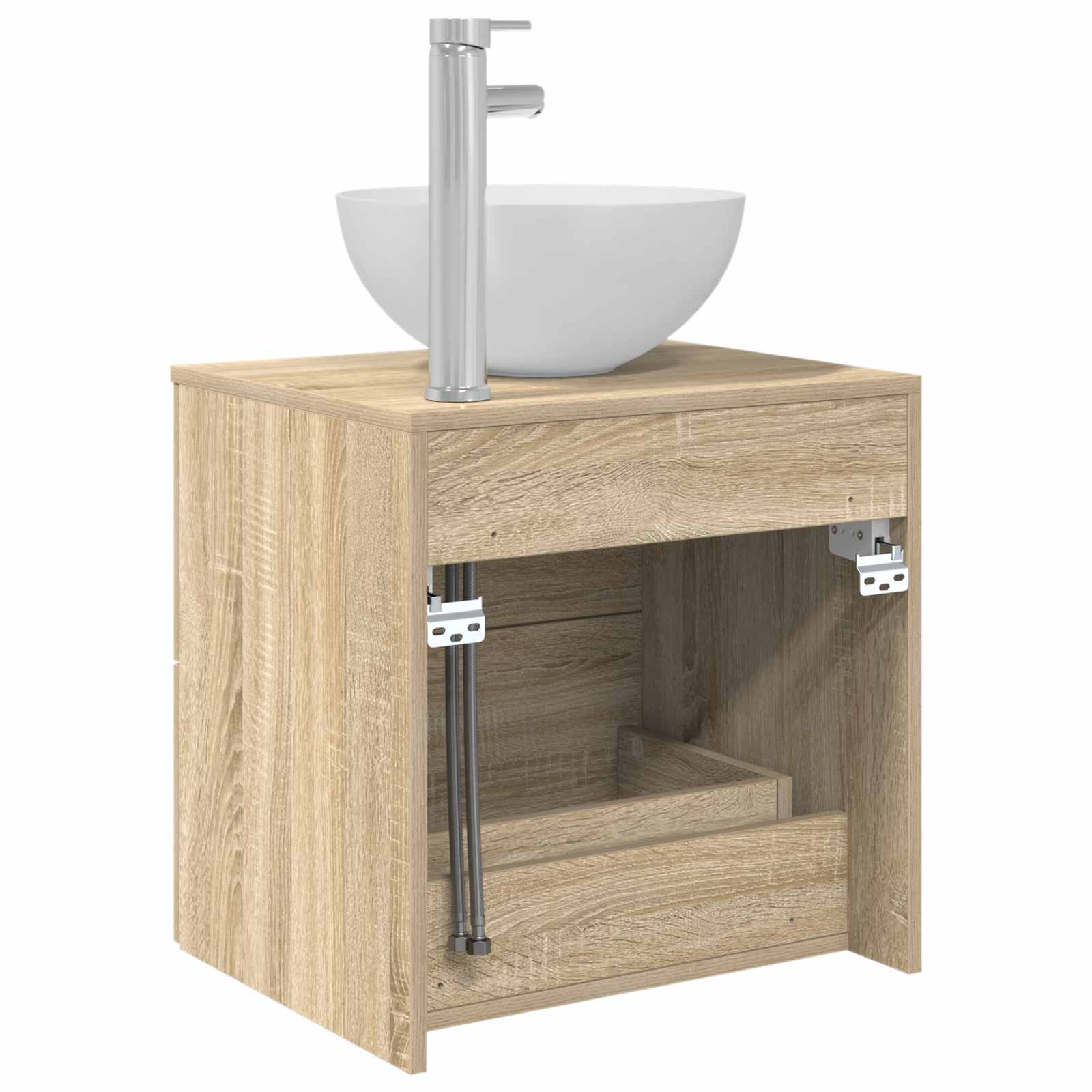 Umivaonik s montiranjem na zid Hrast sonoma 49,5 x 35 x 63 cm