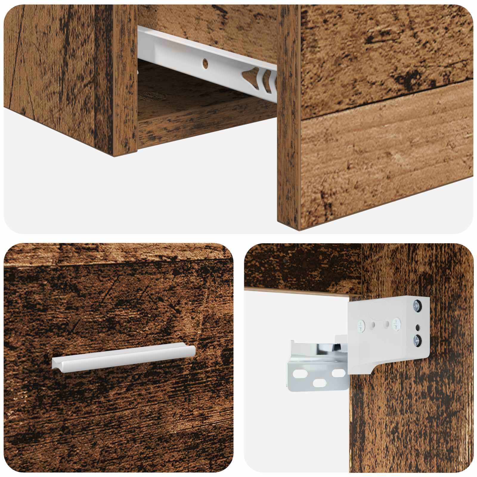 Umivaonik s policom Staro drvo 49,5 x 41 x 63 cm