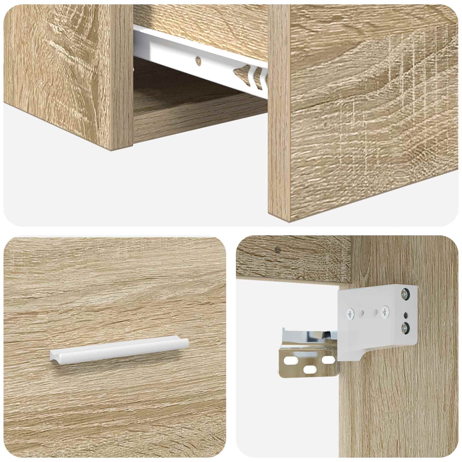Umivaonik s policom Hrast sonoma 53 x 34,5 x 63 cm
