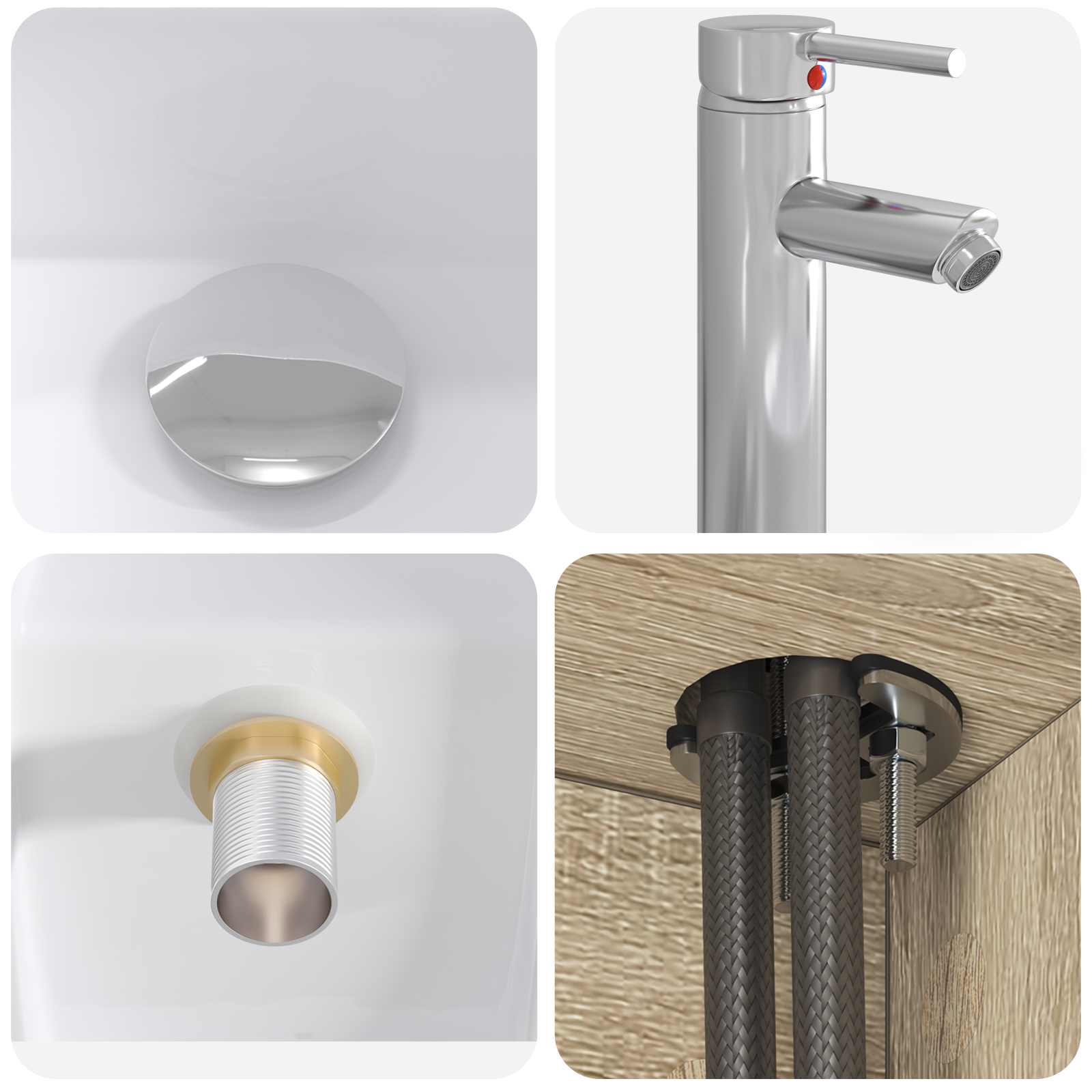 Umivaonik s policom Hrast sonoma 53 x 34,5 x 63 cm