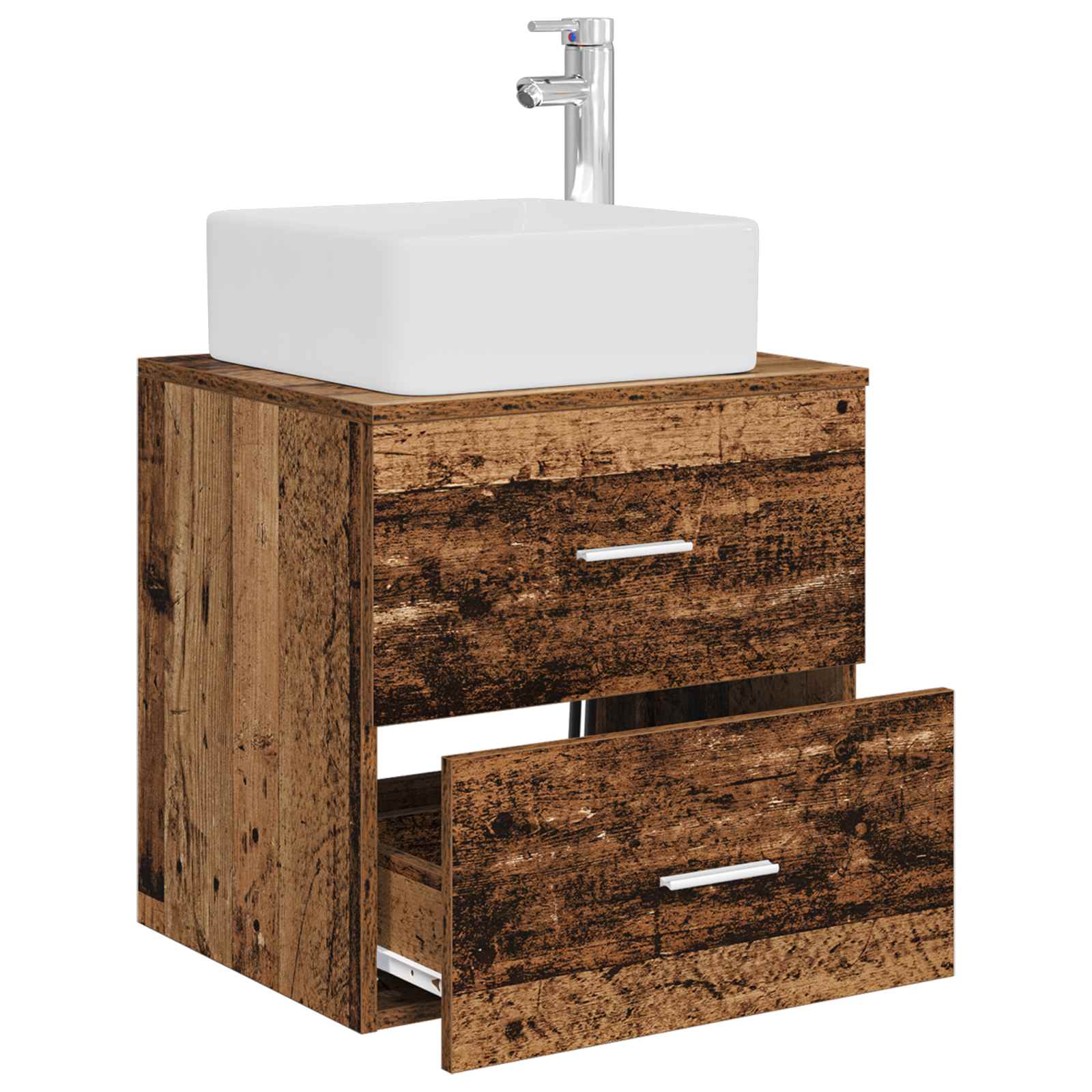 Umivaonik s policom Staro drvo 53 x 34,5 x 63 cm