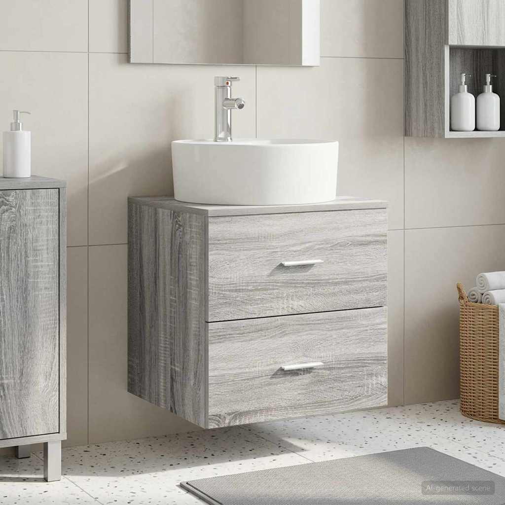 Umivaonik s policom Siva Sonoma 49,5 x 44,5 x 65 cm