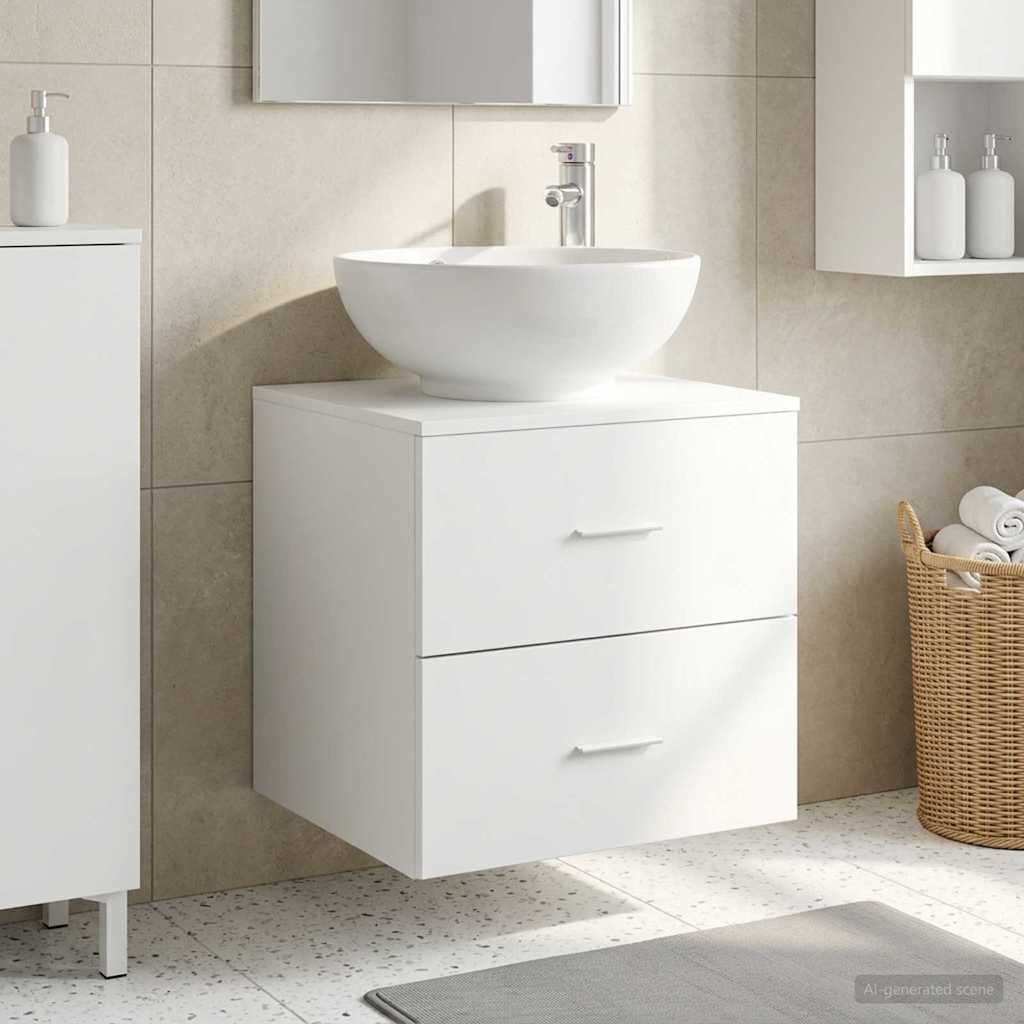 Umivaonik s policom Bijela 49,5 x 44,5 x 66,5 cm