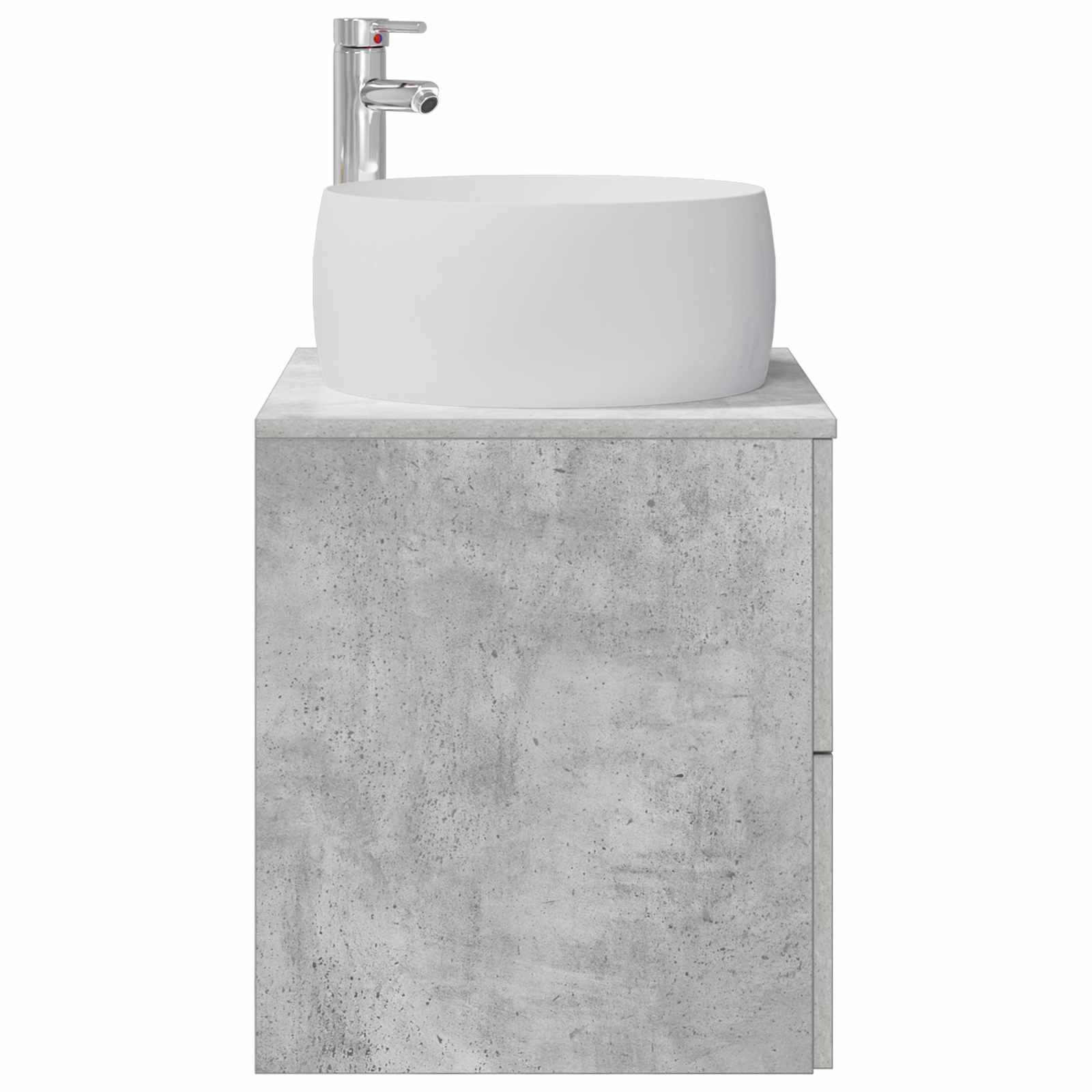 Umivaonik s policom Betonska siva 49,5 x 44,5 x 66 cm