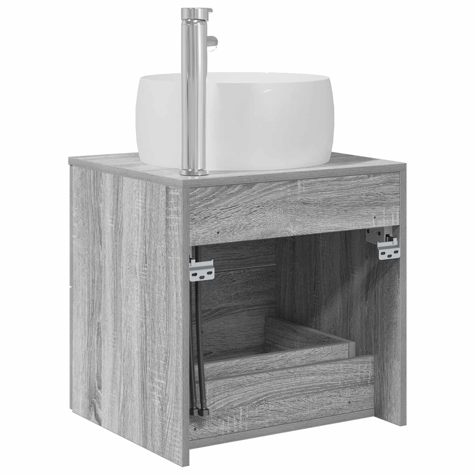 Umivaonik s policom Siva Sonoma 49,5 x 44,5 x 66 cm