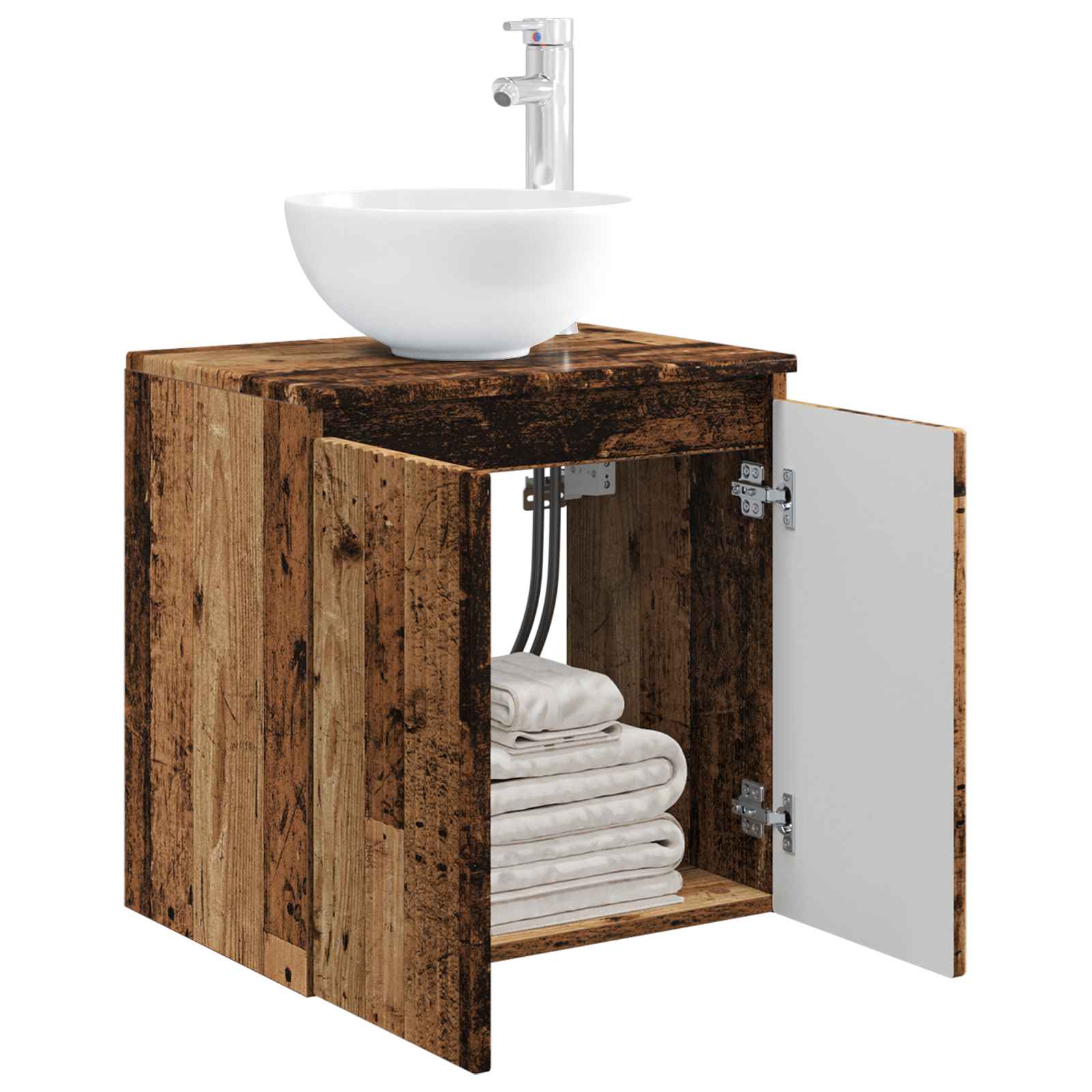 Umivaonik s policom Staro drvo 49,5 x 35 x 63 cm