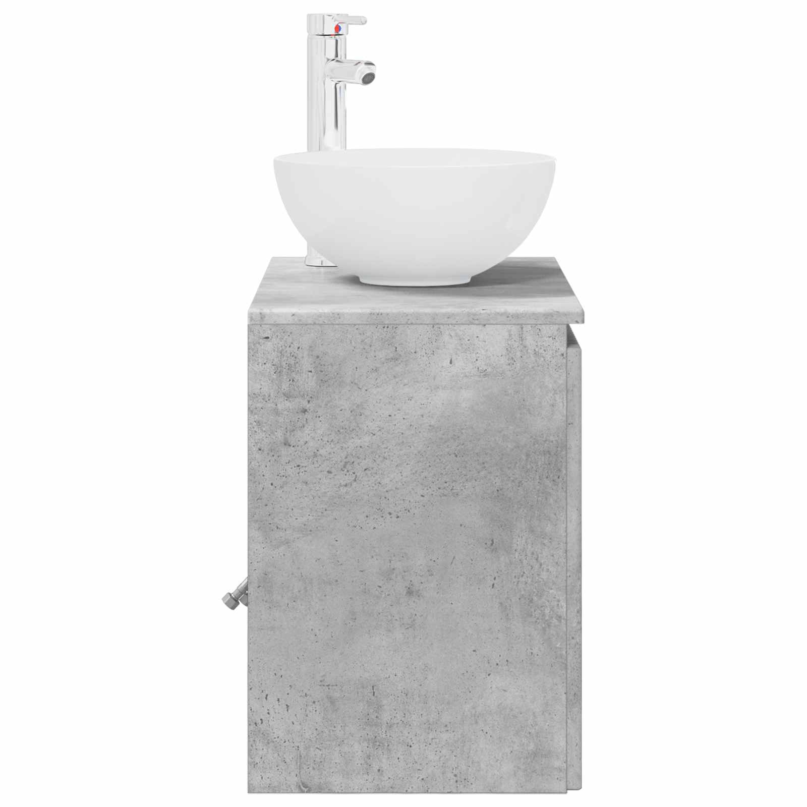 Umivaonik s policom Betonska siva 49,5 x 41 x 64,5 cm