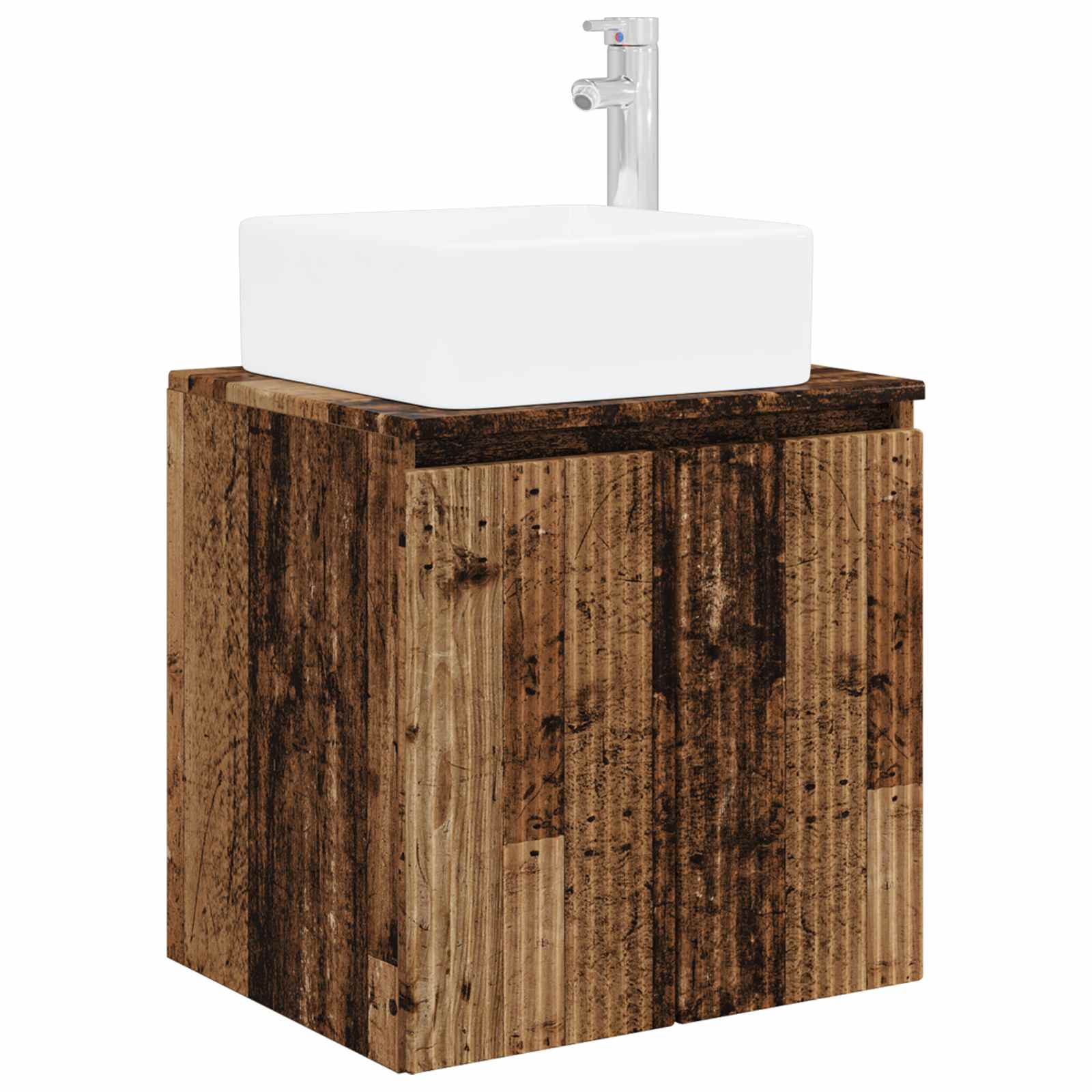 Umivaonik s policom Staro drvo 53 x 35 x 63 cm