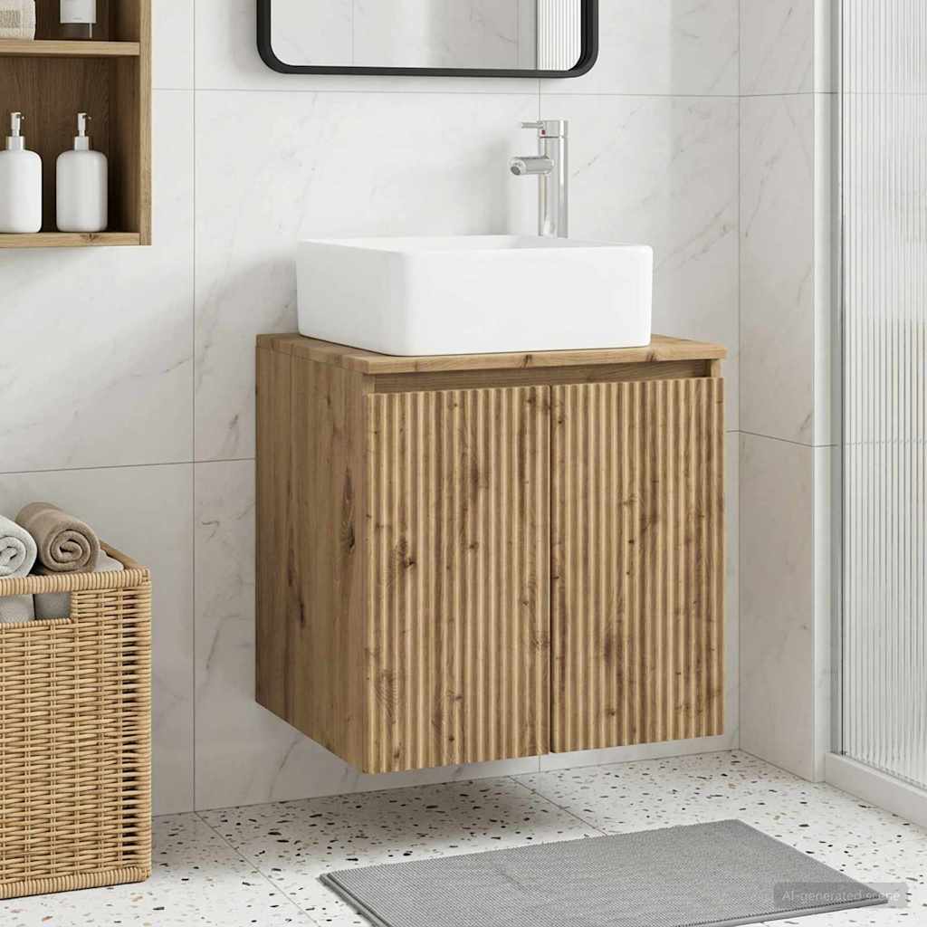 Umivaonik s policom Hrast artisan 53 x 35 x 63 cm