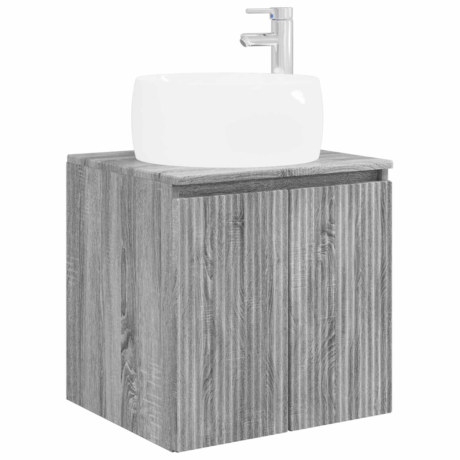Umivaonik s policom Siva Sonoma 49,5 x 44,5 x 66 cm