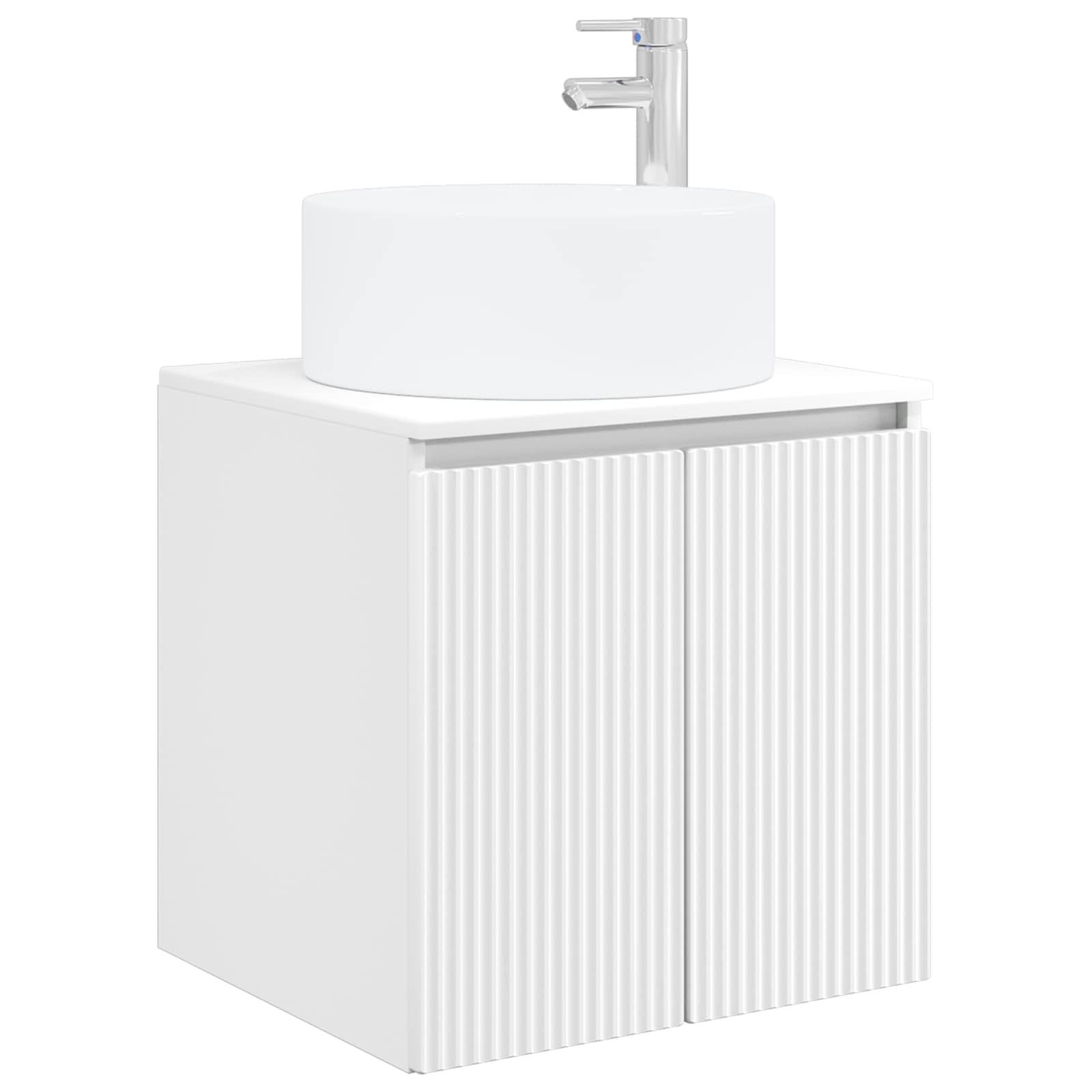 Umivaonik s policom za zid Bijela 49,5 x 44,5 x 65,5 cm