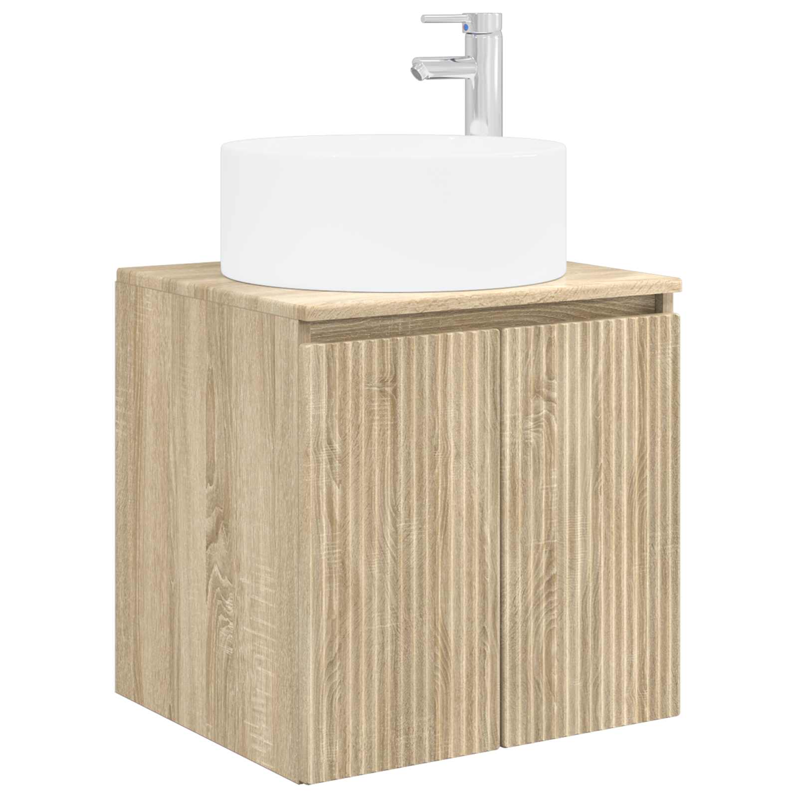 Umivaonik s policom za zid Hrast sonoma 49,5 x 44,5 x 65,5 cm