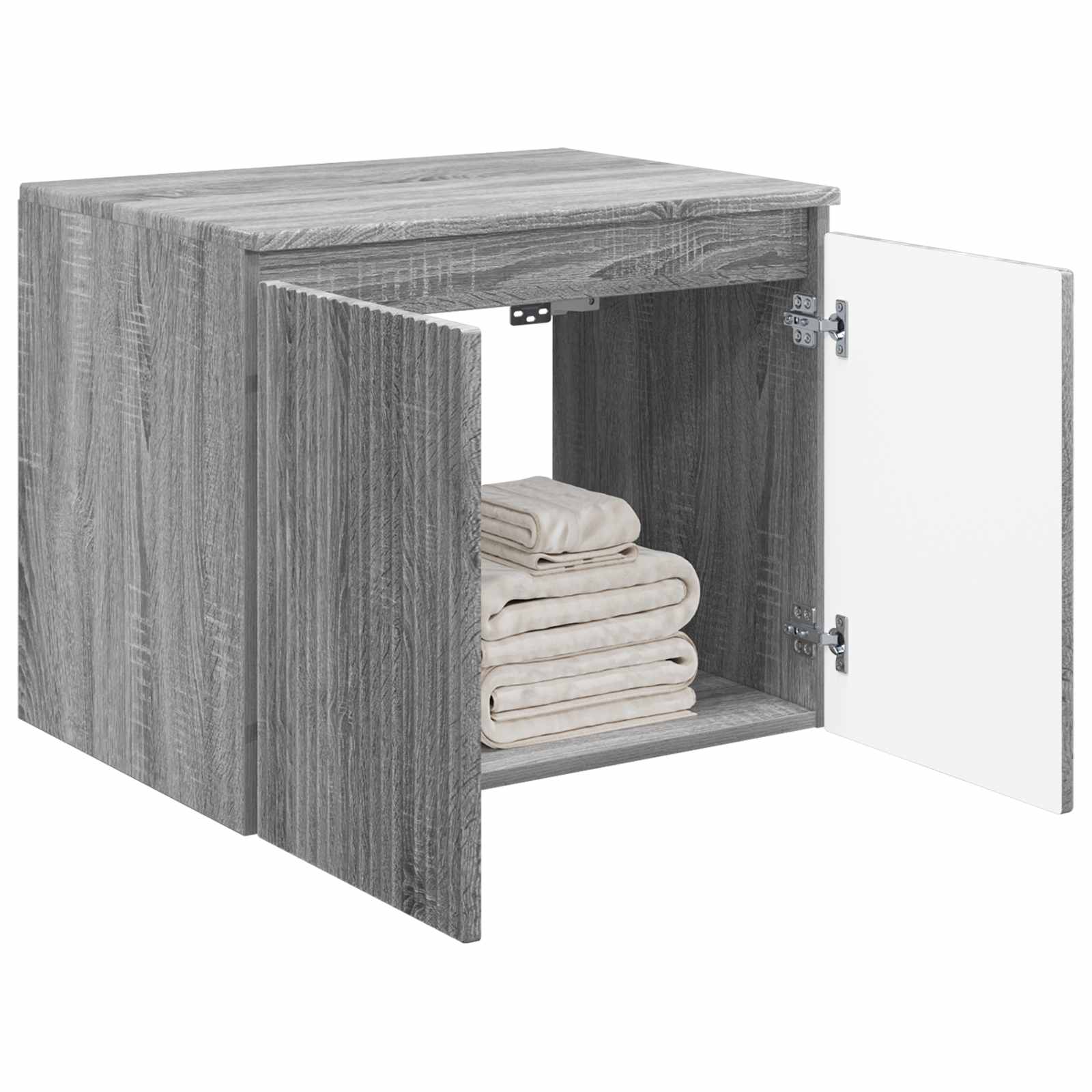 Ormar za Kupaonicu na Zidu Siva Sonoma 62,5 x 44,5 x 50 cm
