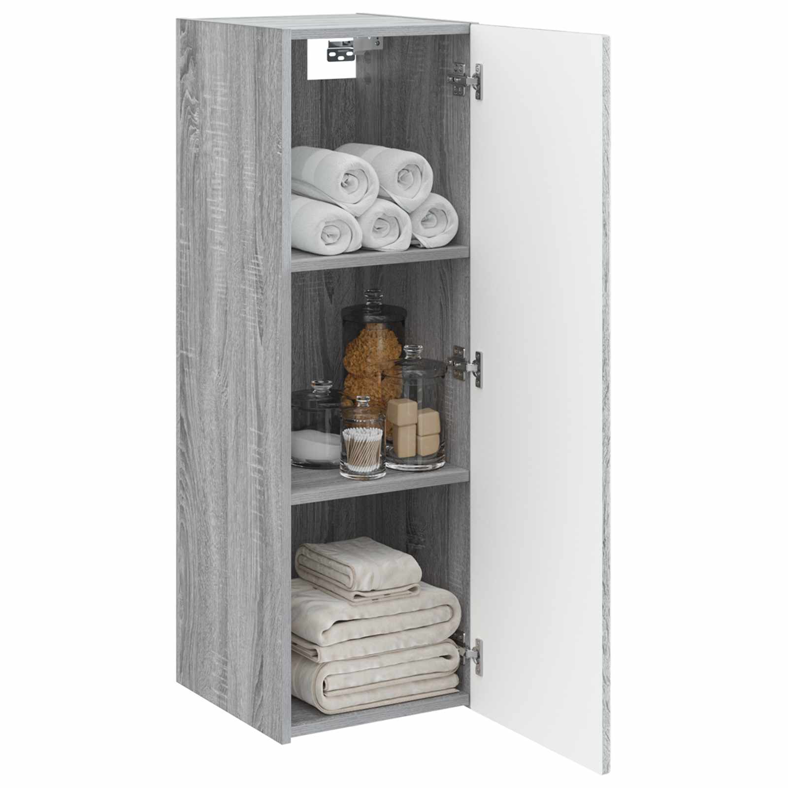 Ormar za Kupaonicu na Zidu Siva Sonoma 33 x 34,5 x 60 cm