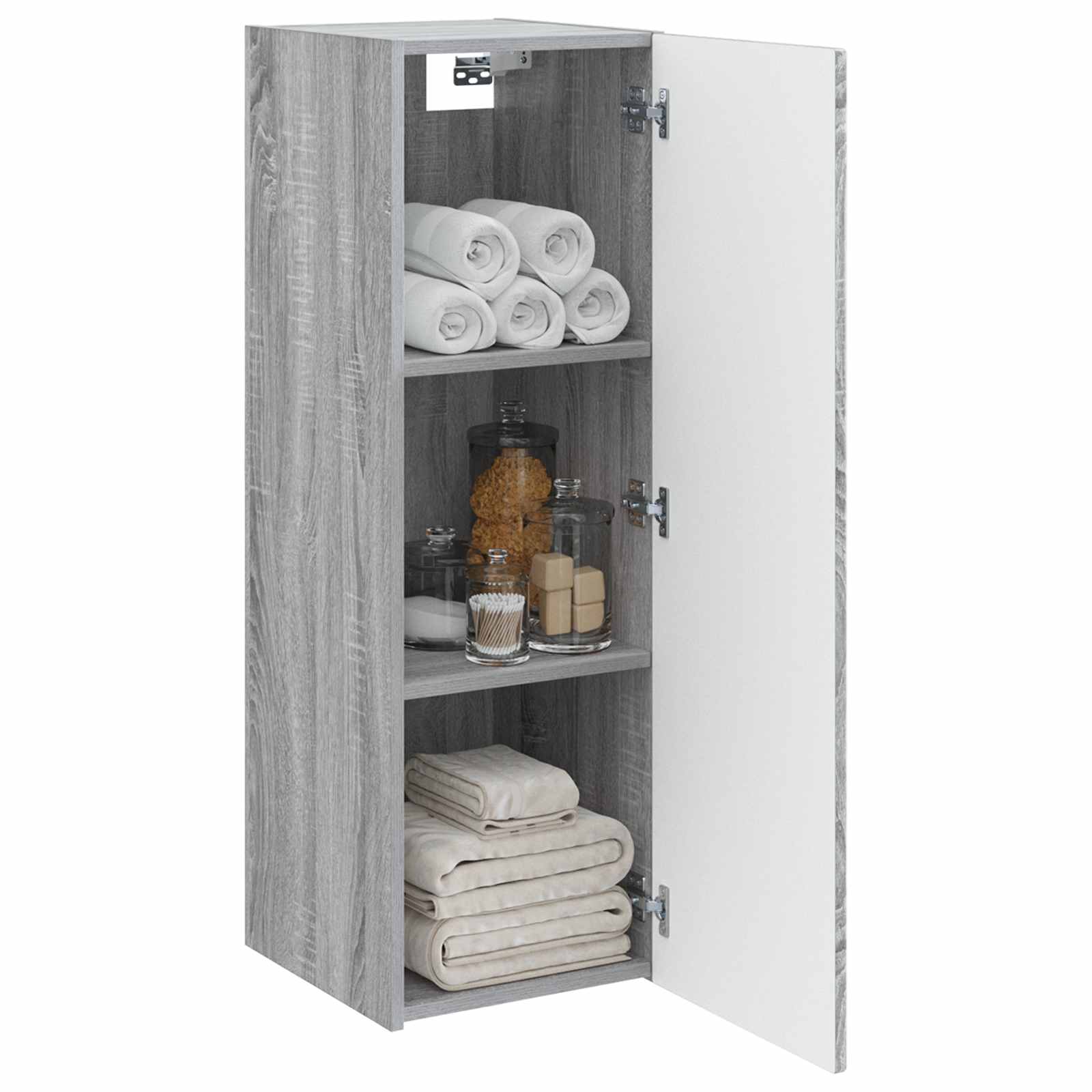 Ormar za Kupaonicu na Zidu Siva Sonoma 33 x 34,5 x 100 cm