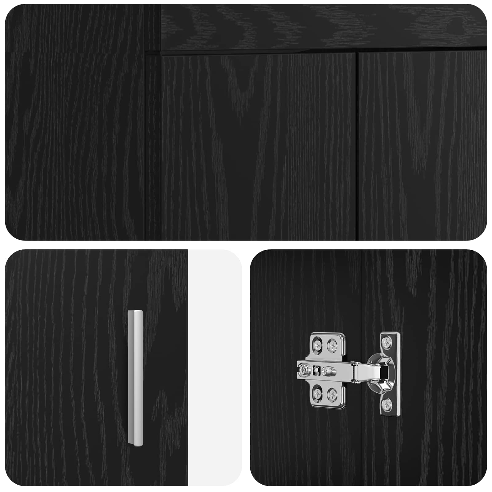 Kupaonski umivaonik s sudoperom Crni hrast 42 x 40 x 84,5 cm