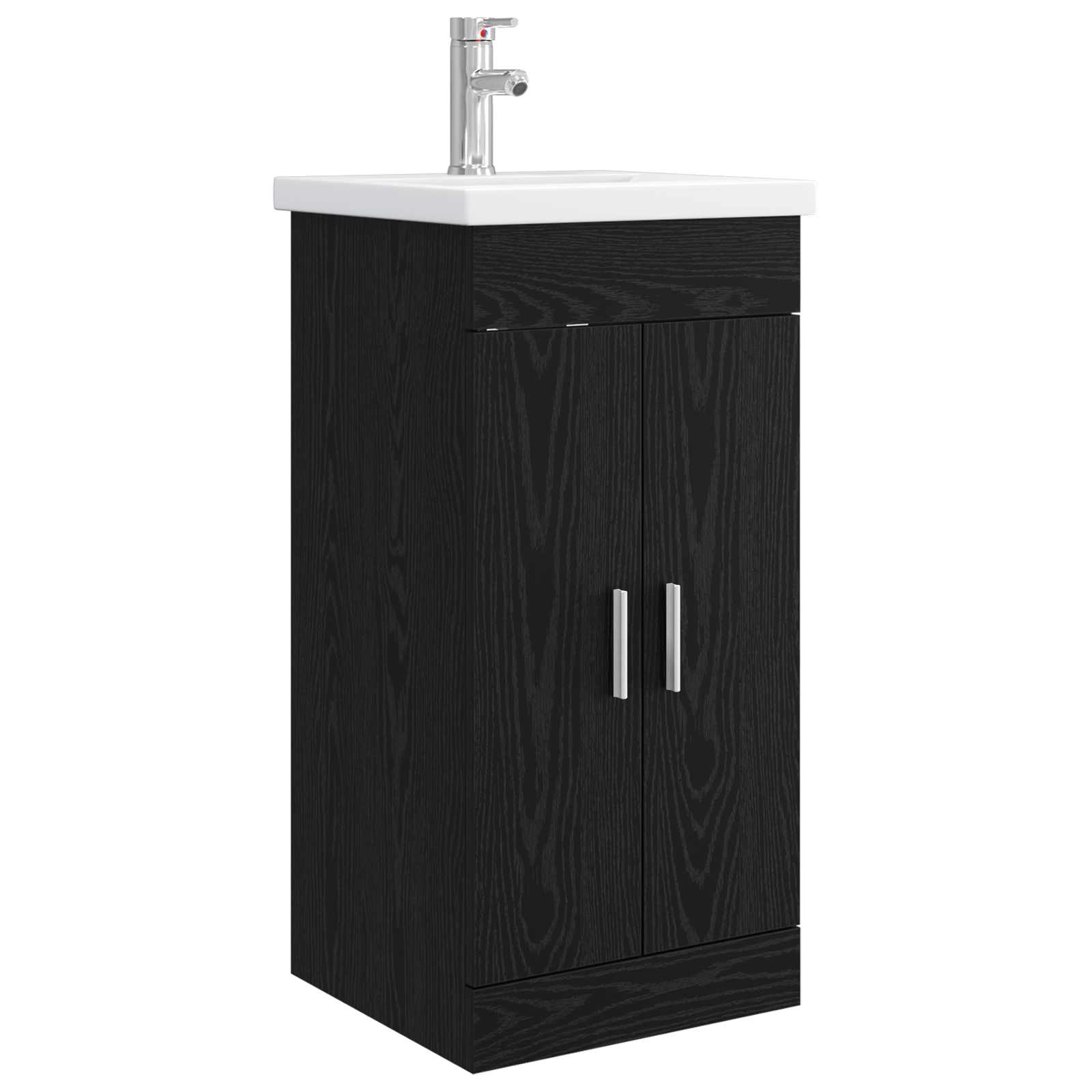 Kupaonski umivaonik s sudoperom Crni hrast 42 x 40 x 84,5 cm