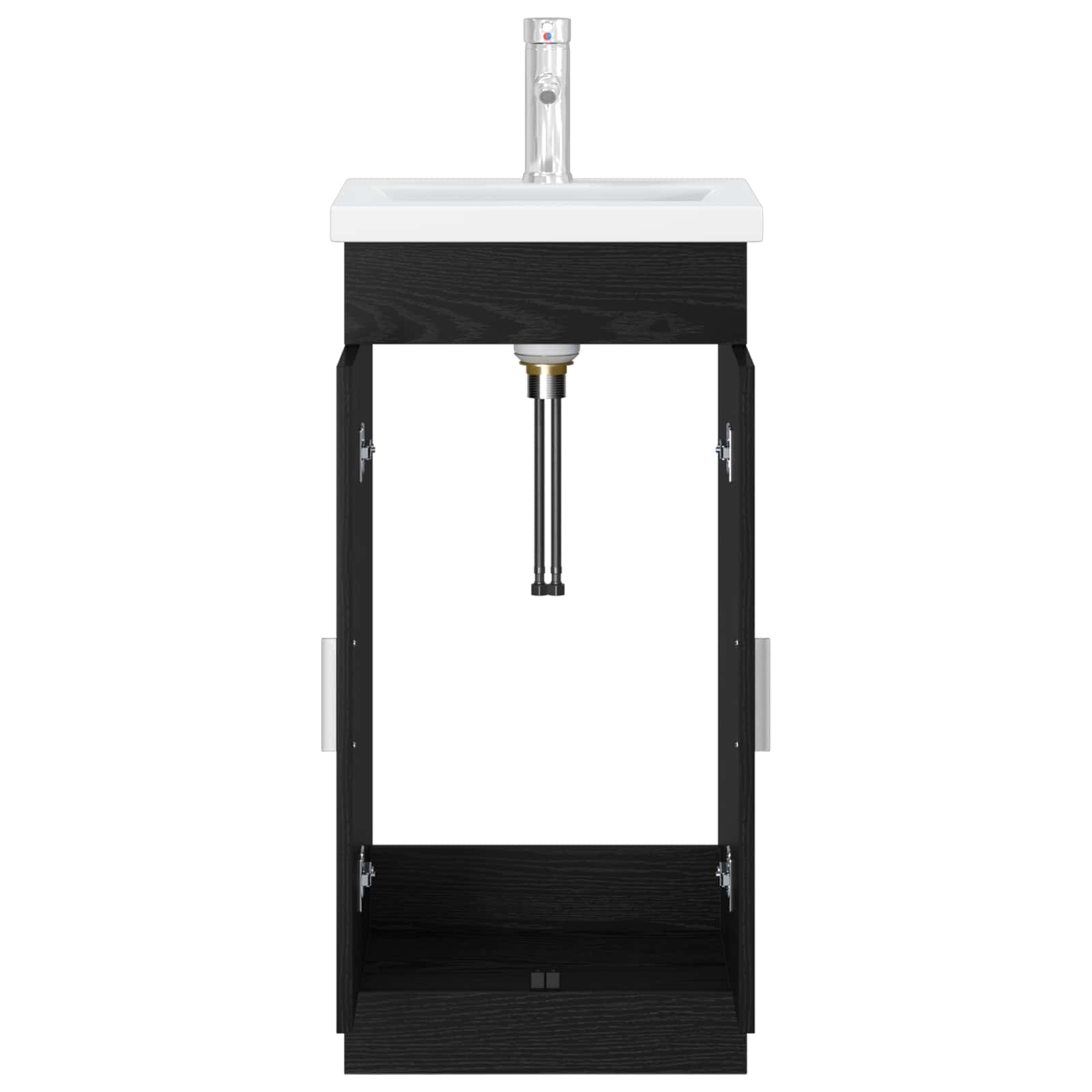 Kupaonski umivaonik s sudoperom Crni hrast 42 x 40 x 84,5 cm