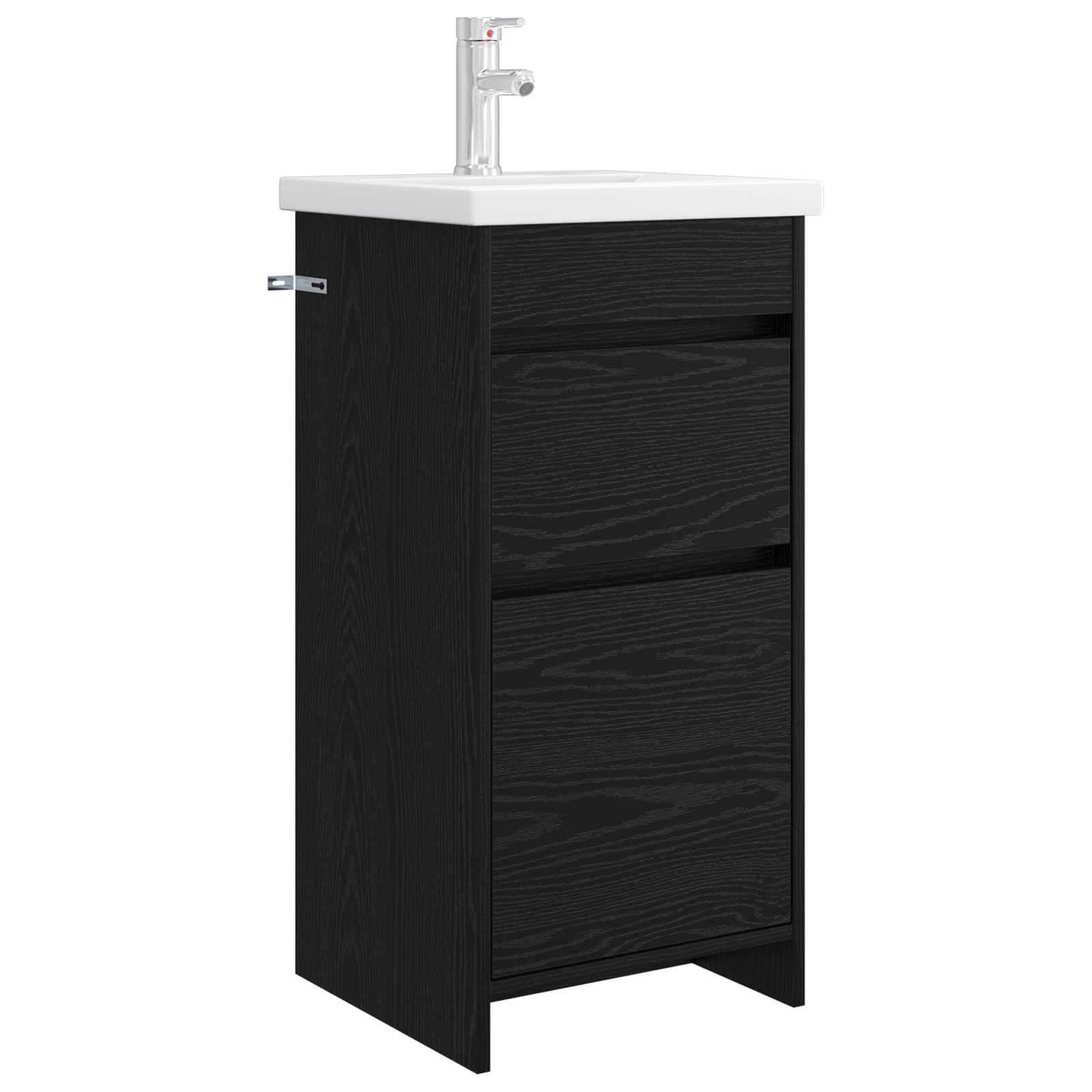 Kupaonski umivaonik s sudoperom Crni hrast 42 x 40 x 84,5 cm