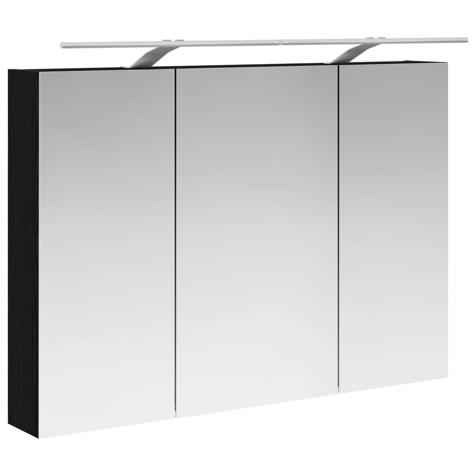 Kupaonski ormar s ogledalom Zidne Crni hrast 100 x 14,5 x 70 cm