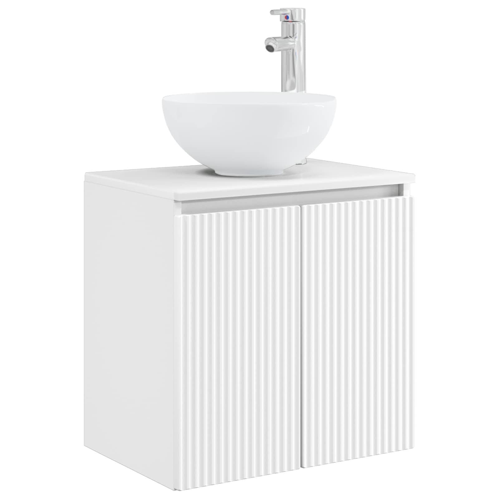 Set ormarića za kupaonicu 5 pcs Bijela 53 x 15,5 x 70 cm