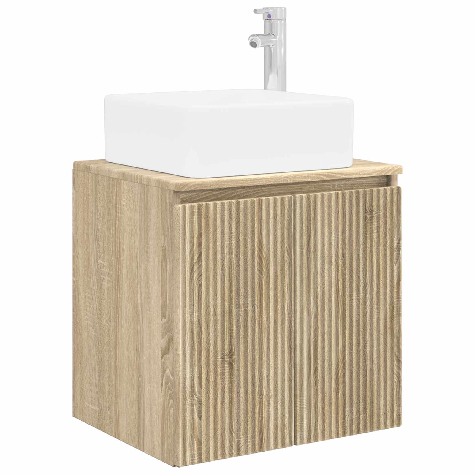 Set ormarića za kupaonicu 4 pcs Hrast sonoma Konstruirano drvo