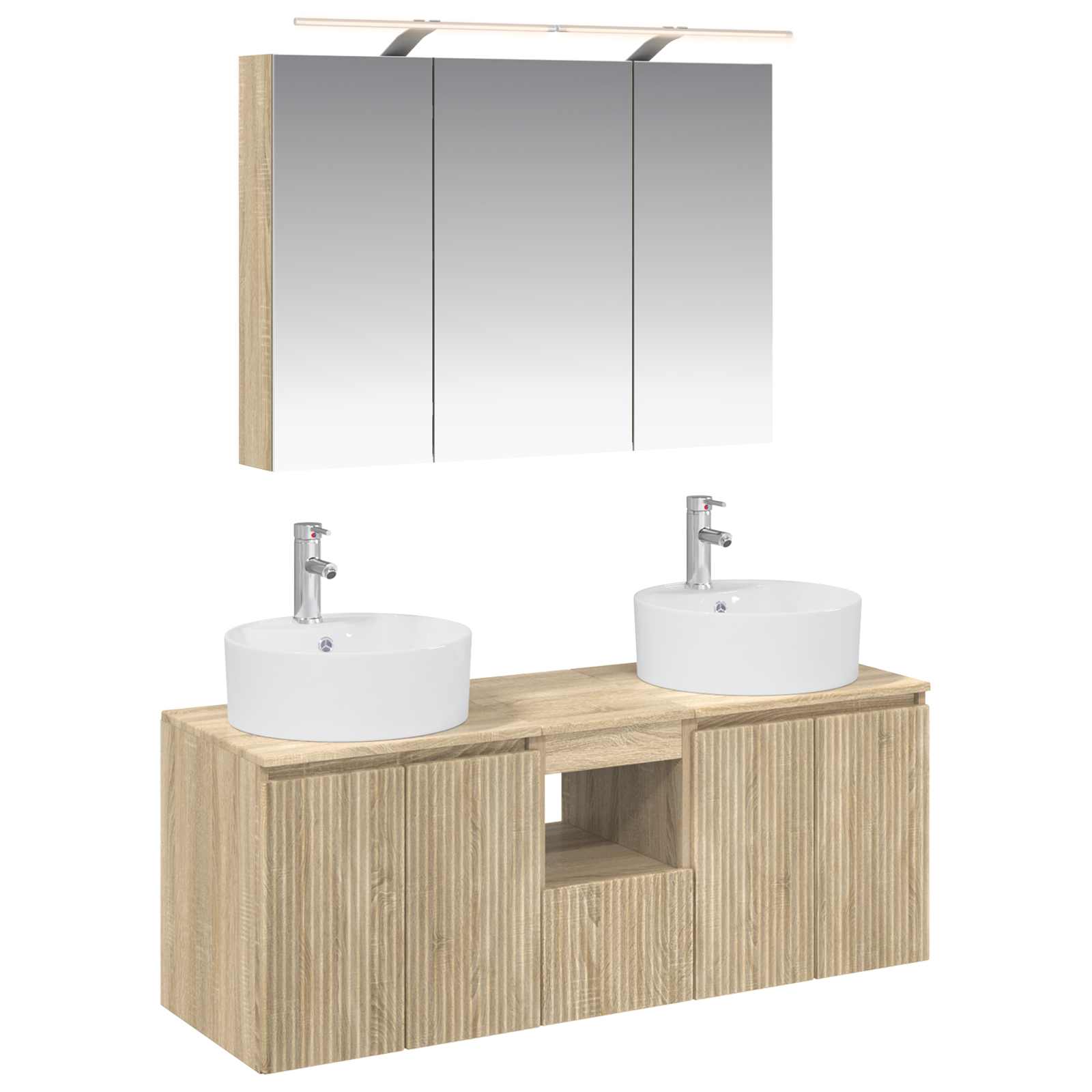 Set ormarića za kupaonicu 4 pcs Hrast sonoma Konstruirano drvo