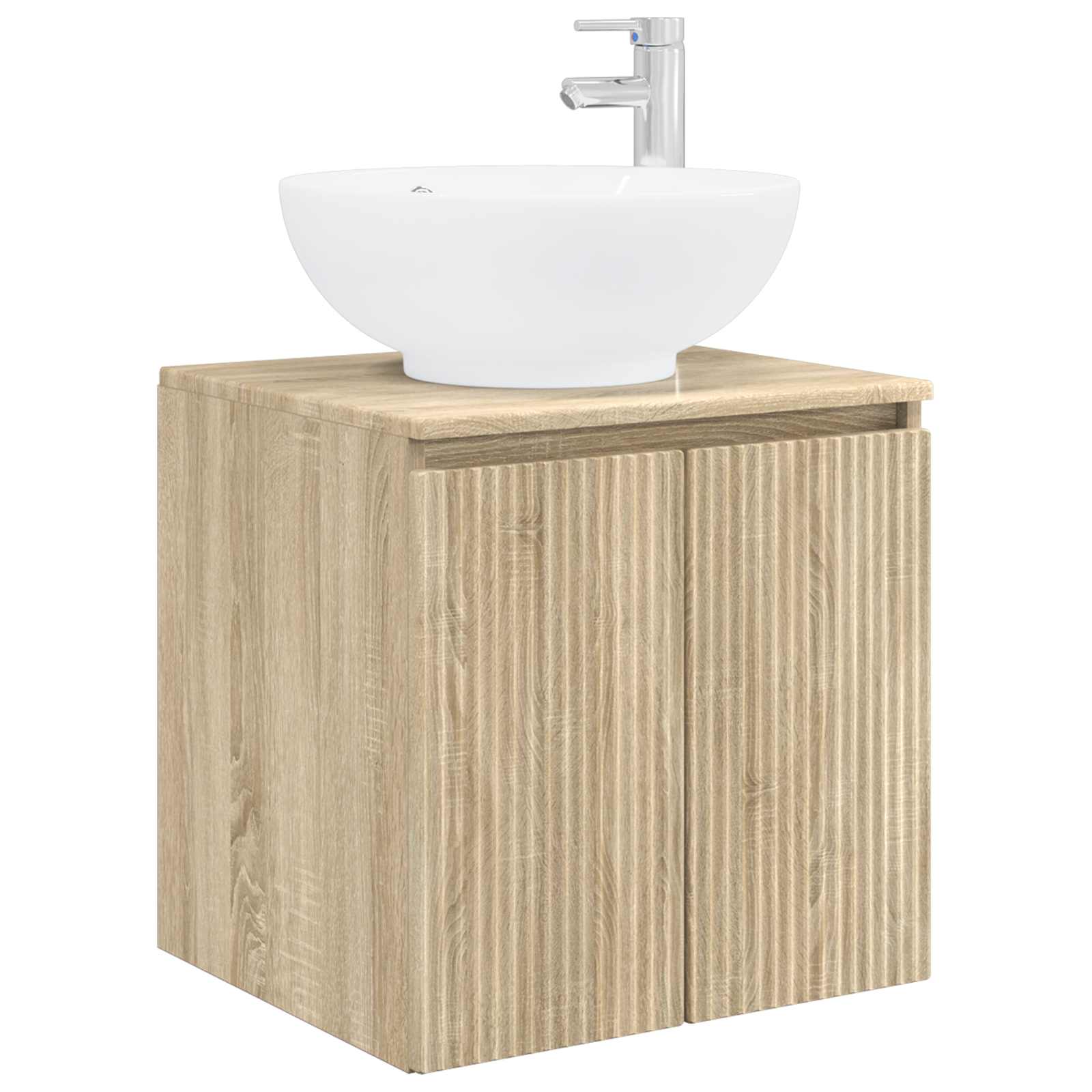 Set ormarića za kupaonicu 4 pcs Hrast sonoma Konstruirano drvo