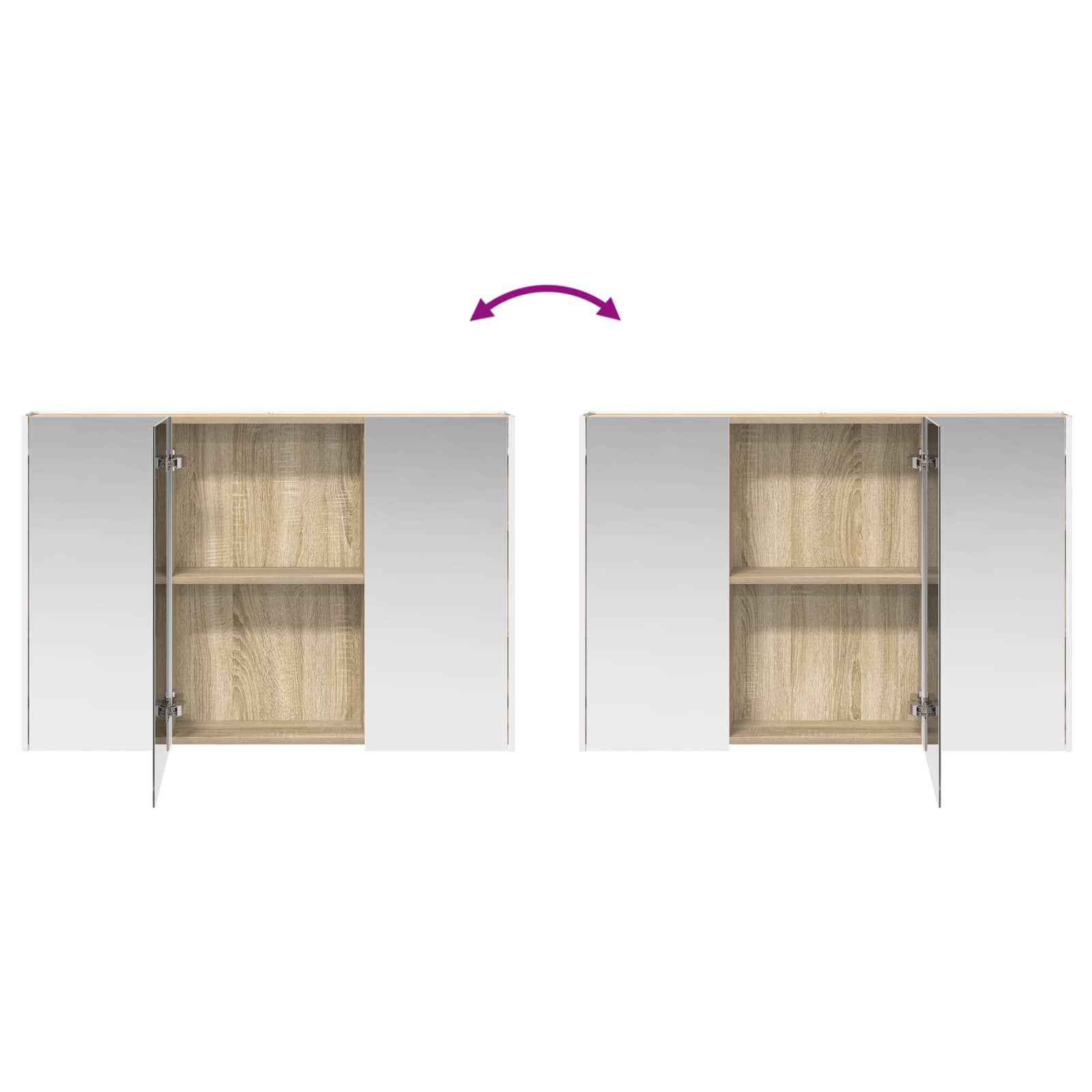 Set ormarića za kupaonicu 4 pcs Hrast sonoma Konstruirano drvo
