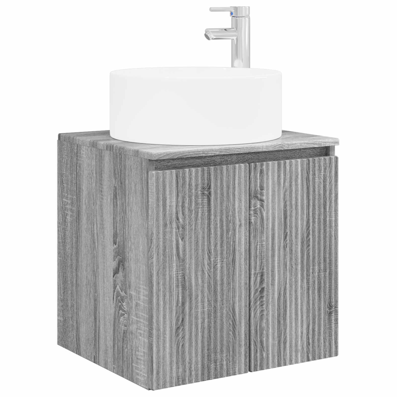 Set ormarića za kupaonicu 5 pcs Siva Sonoma Konstruirano drvo