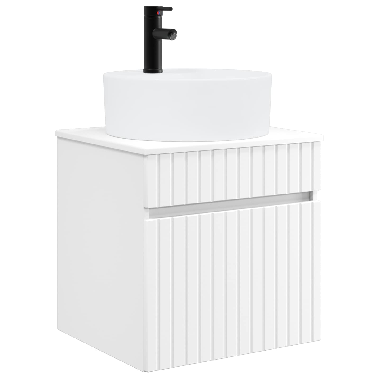 Set ormarića za kupaonicu 5 pcs Bijela 50 x 14,5 x 70 cm