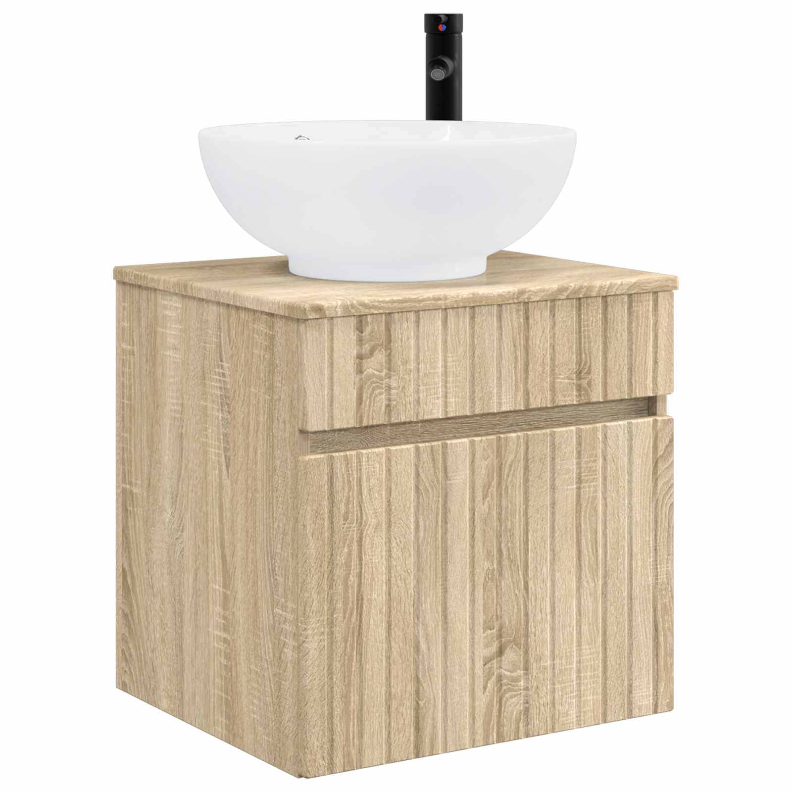 Set ormarića za kupaonicu 4 pcs Hrast sonoma Konstruirano drvo