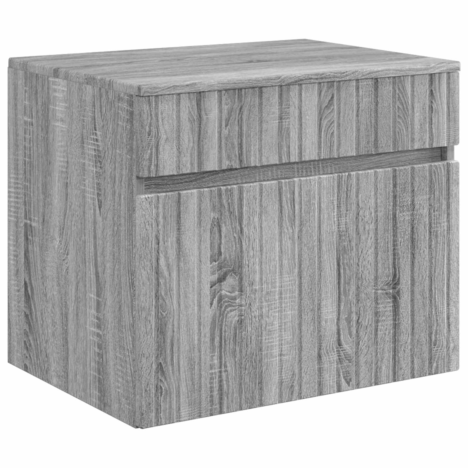 Set ormarića za kupaonicu 4 pcs Siva Sonoma 100 x 14,5 x 70 cm