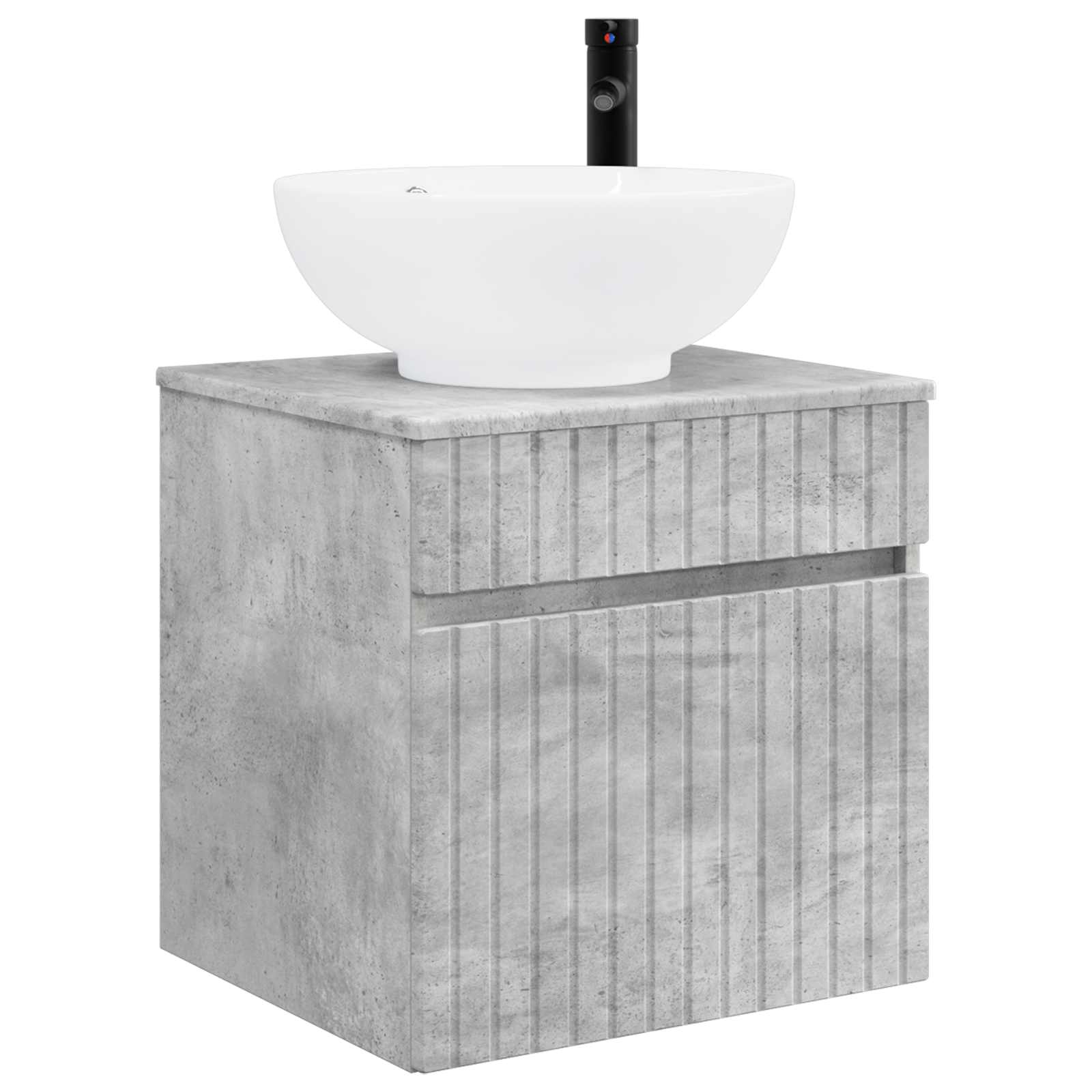 Set ormarića za kupaonicu 4 pcs Betonska siva