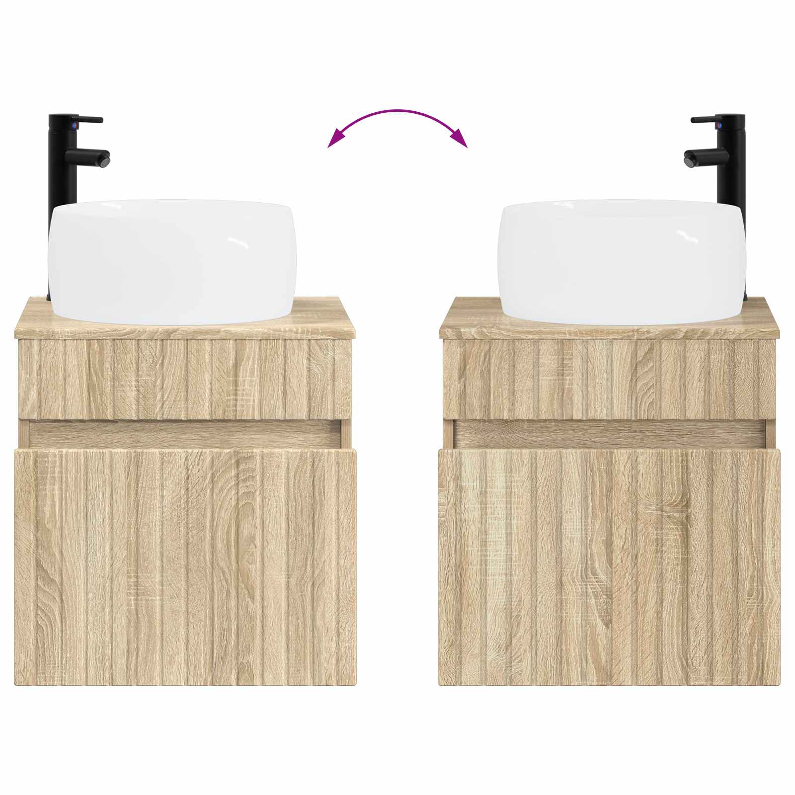 Set ormarića za kupaonicu 5 pcs Hrast sonoma 50 x 14,5 x 70 cm