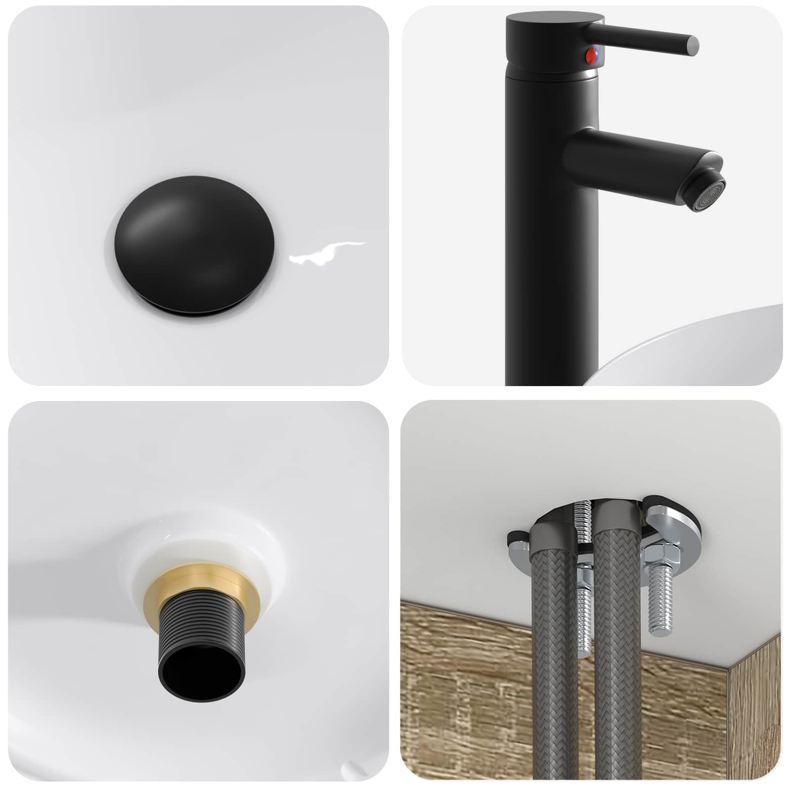 Set ormarića za kupaonicu 4 pcs Hrast sonoma 100 x 14,5 x 70 cm