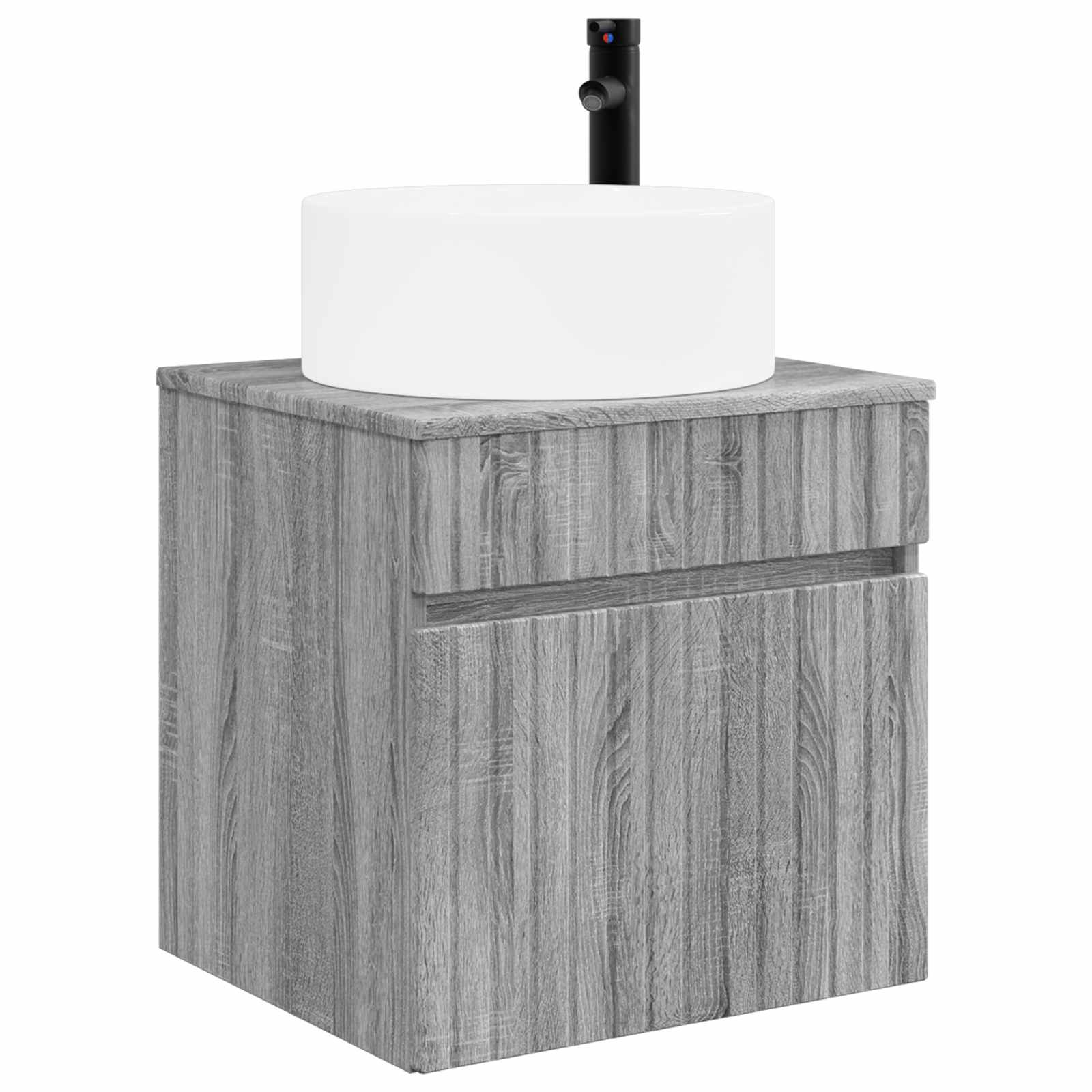 Set ormarića za kupaonicu 4 pcs Siva Sonoma 100 x 14,5 x 70 cm