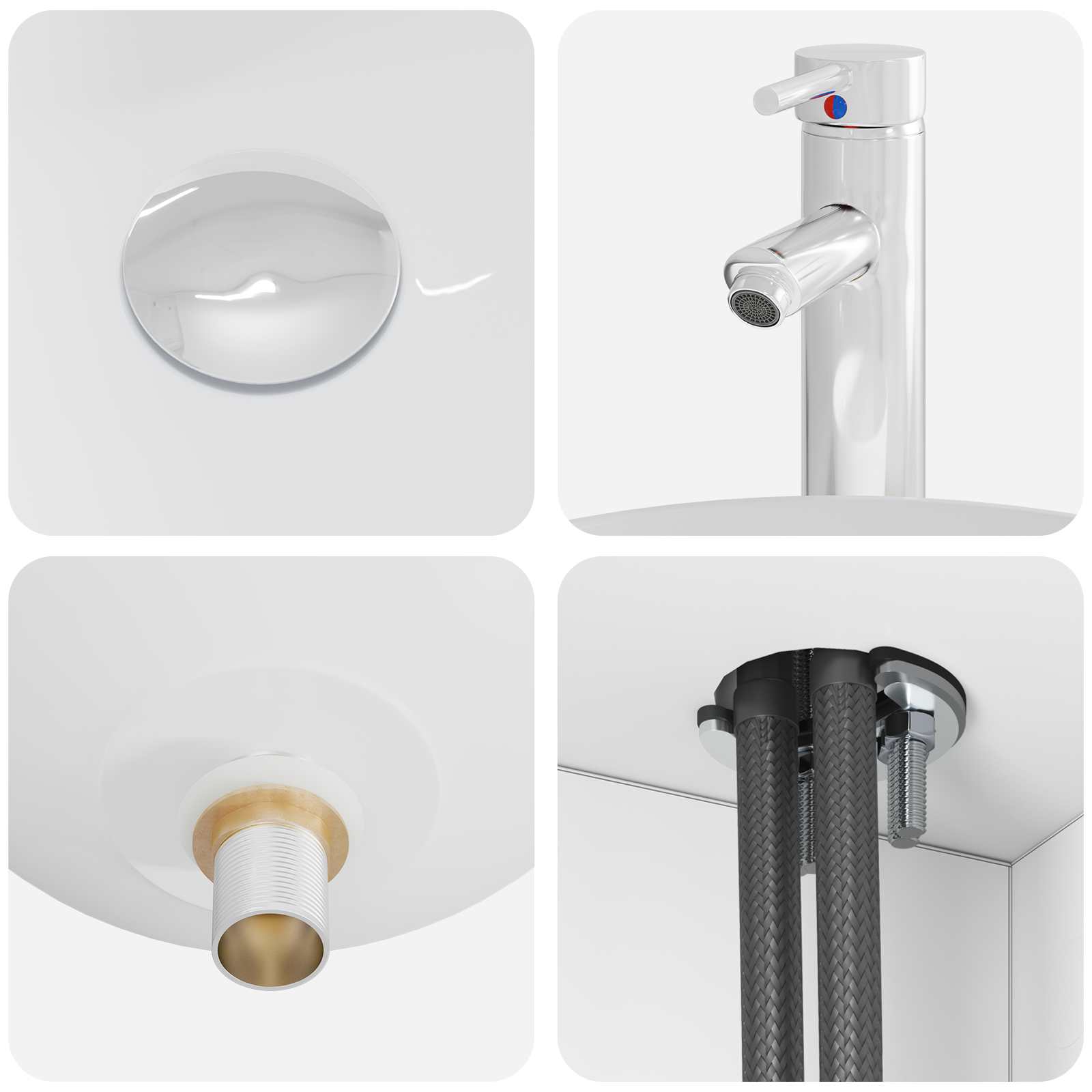 Set namještaja za kupaonicu 5 pcs Bijela