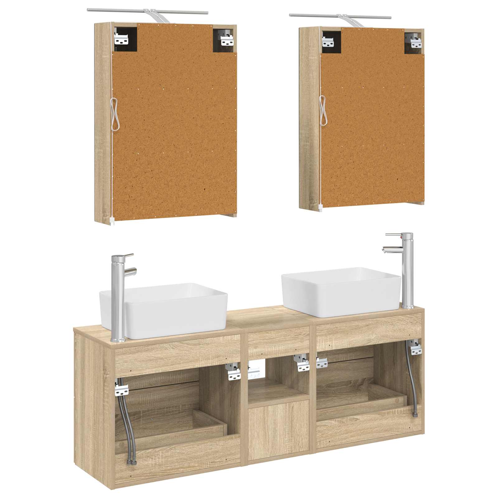 Set namještaja za kupaonicu 5 pcs Hrast sonoma
