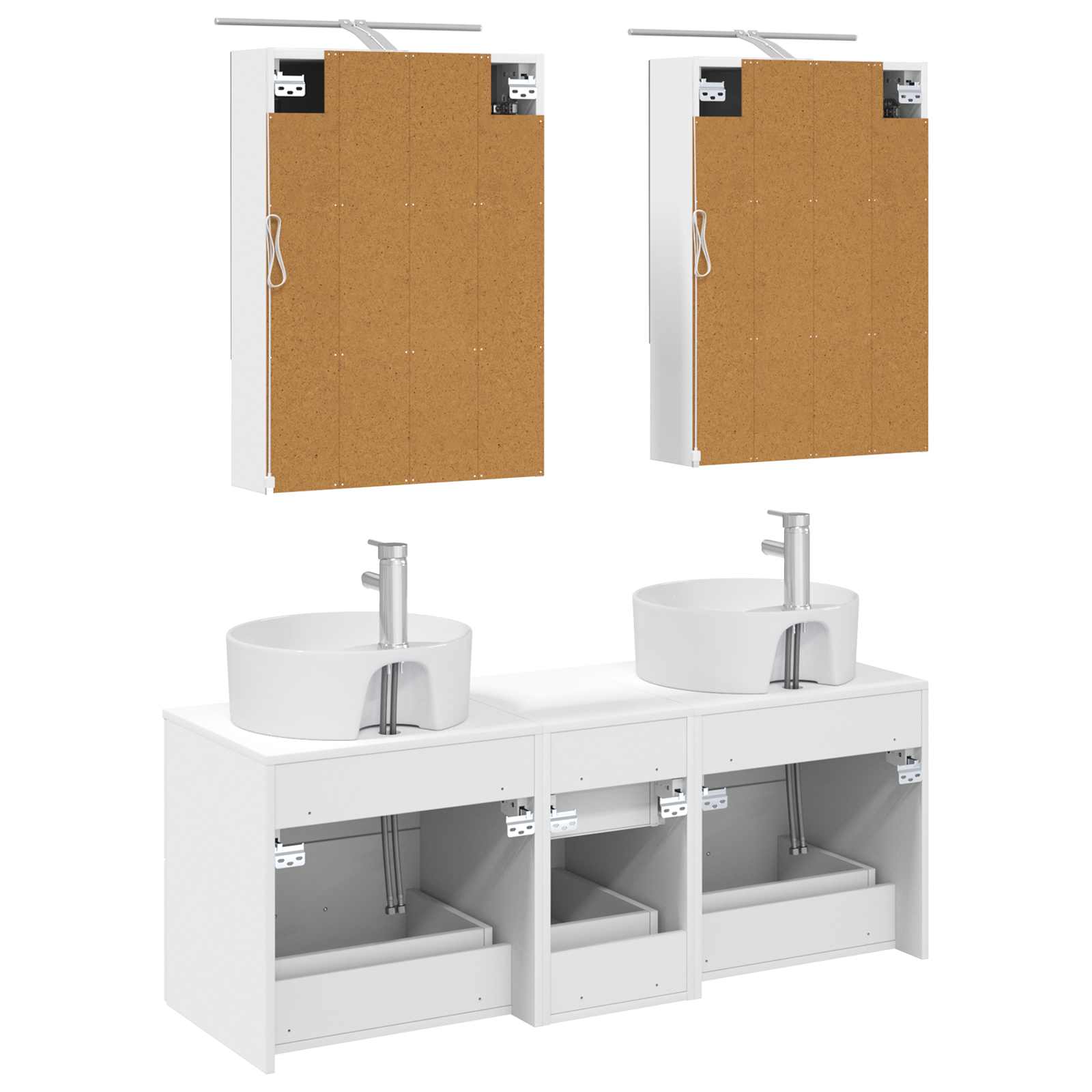 Set namještaja za kupaonicu 5 pcs Bijela