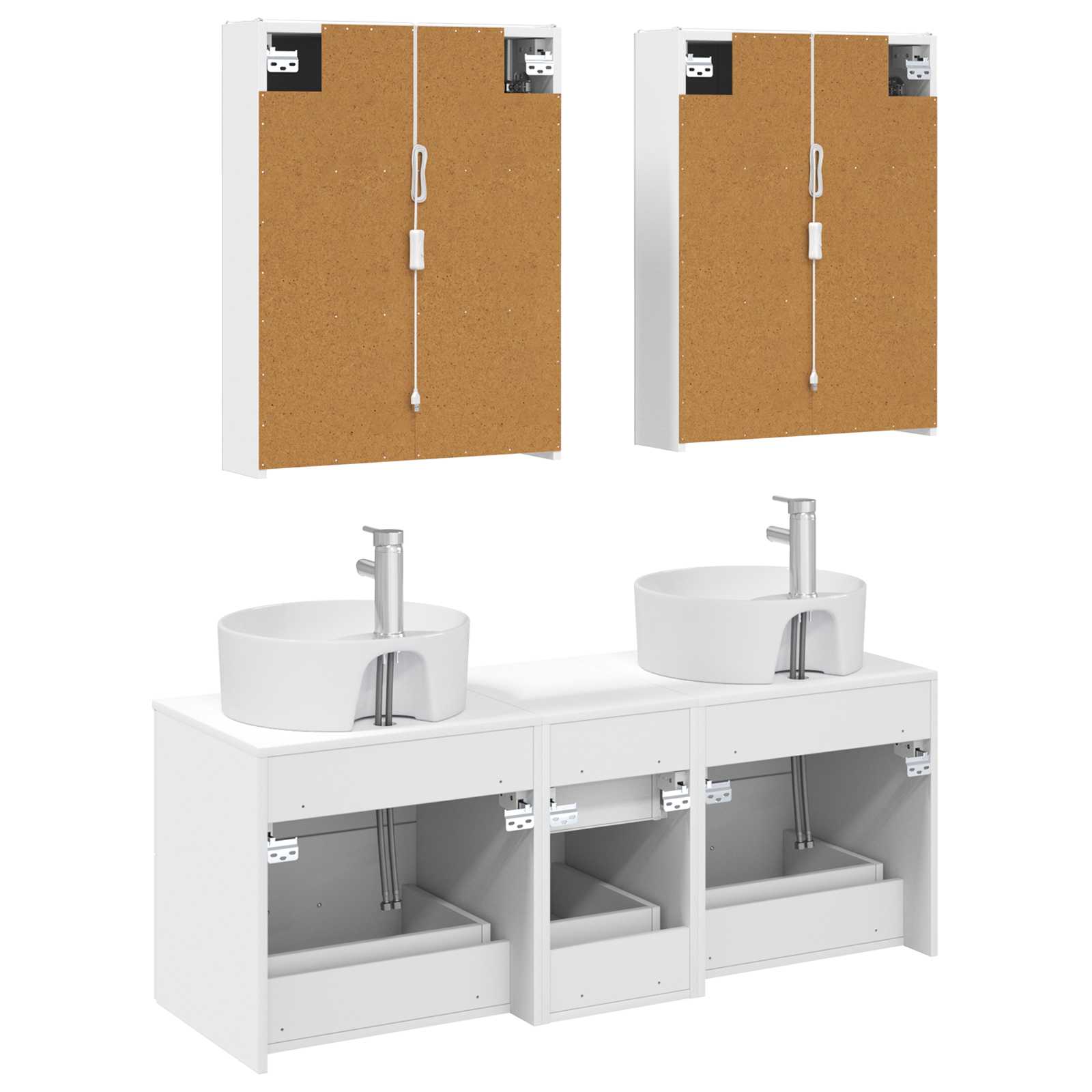 Set namještaja za kupaonicu 5 pcs Bijela