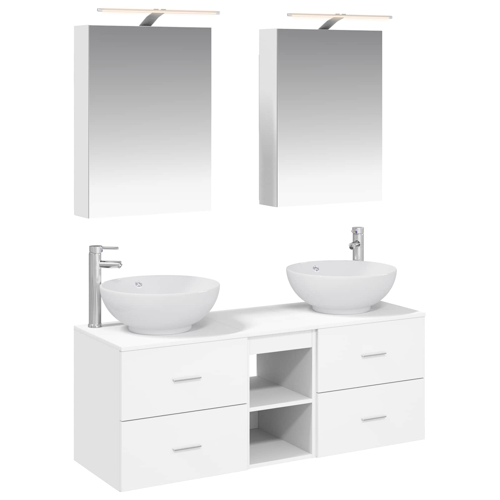 Set namještaja za kupaonicu 5 pcs Bijela