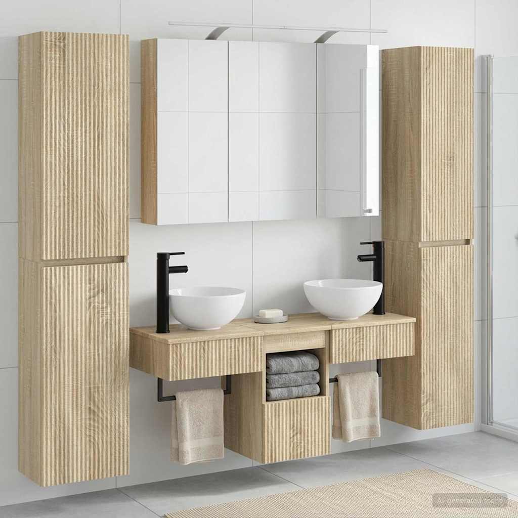 Set namještaja za kupaonicu 6 pcs Hrast sonoma