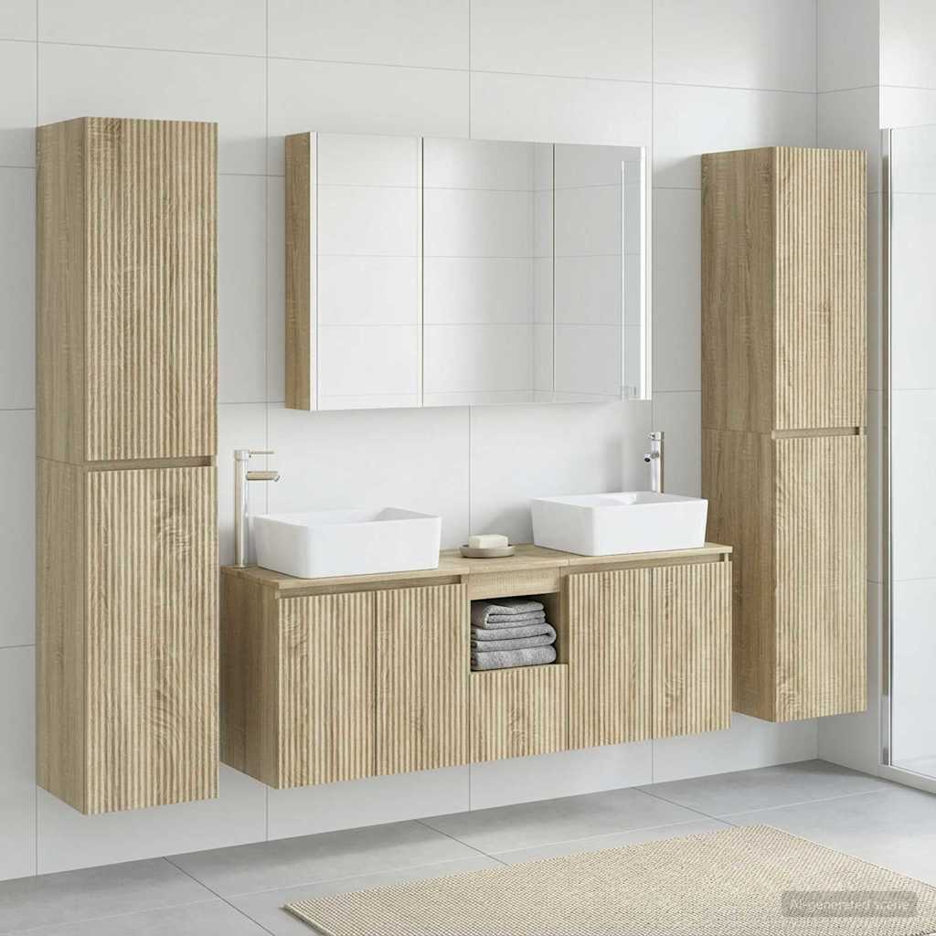 Set namještaja za kupaonicu 6 pcs Hrast sonoma