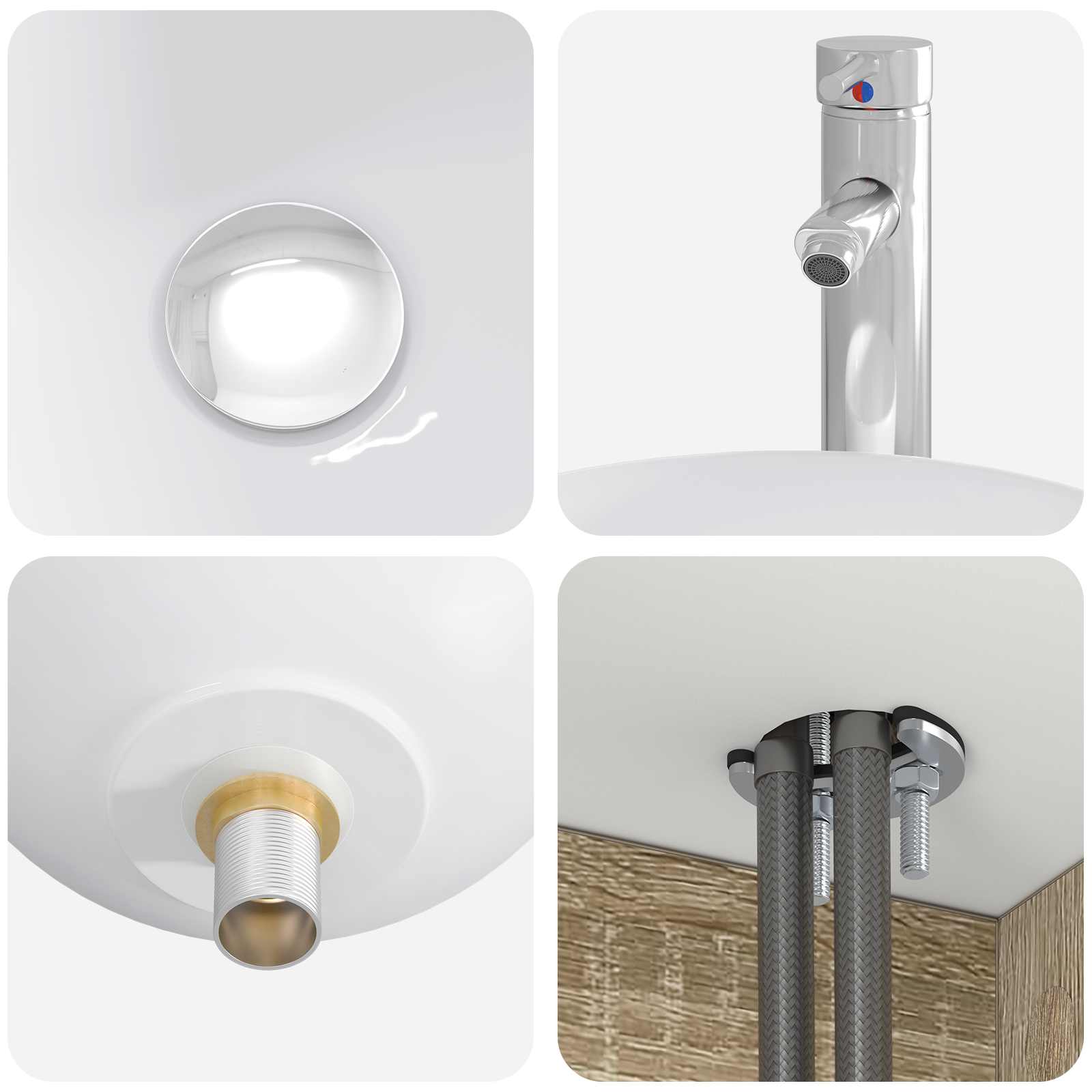 Set ormarića za kupaonicu 5 pcs Hrast sonoma 50 x 14,5 x 70 cm