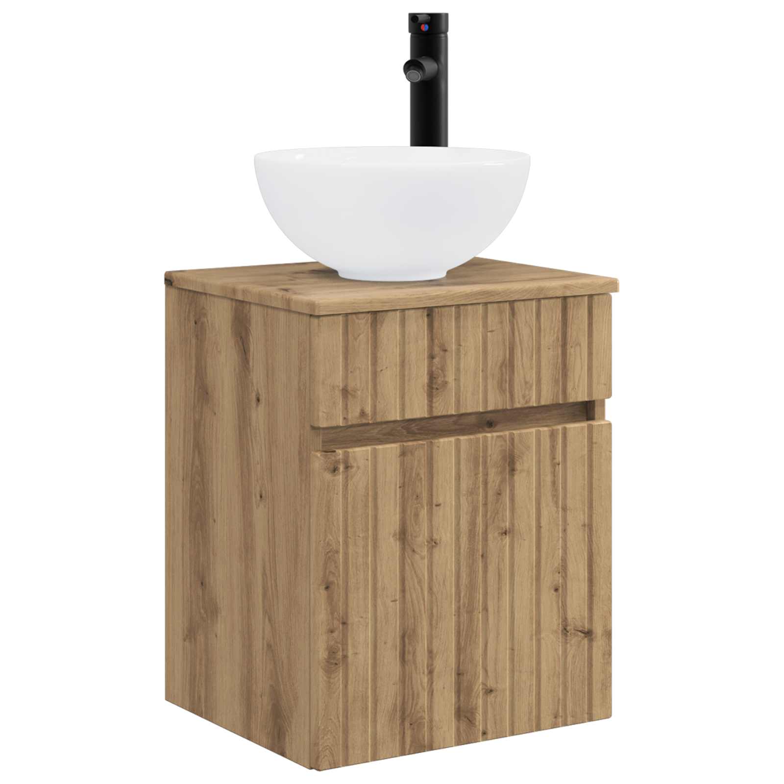 Set ormarića za kupaonicu 5 pcs Hrast artisan 43 x 16 x 62,5 cm