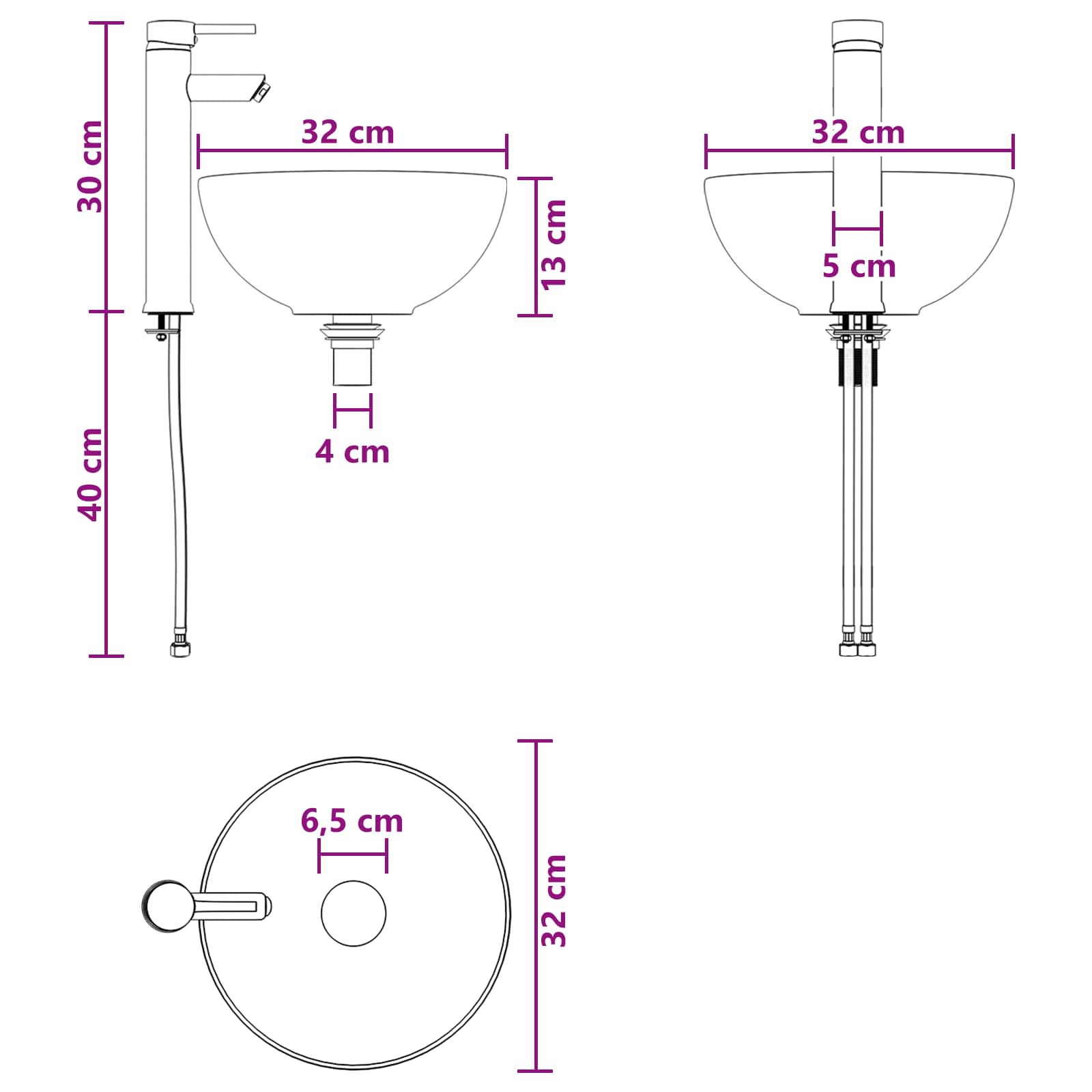 Set ormarića za kupaonicu 5 pcs Siva Sonoma 43 x 11,5 x 60,5 cm