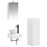 Set ormarića za kupaonicu 4 pcs Bijela 40 x 10,5 x 60,5 cm