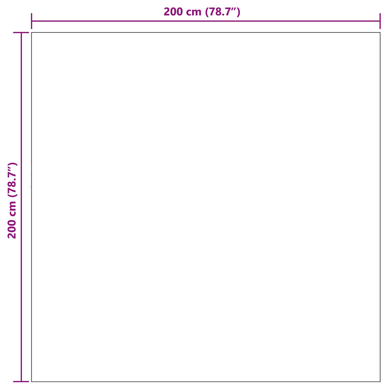 Tepisi za područja LUGO Krem i Taupe 200 x 200 cm Poliester