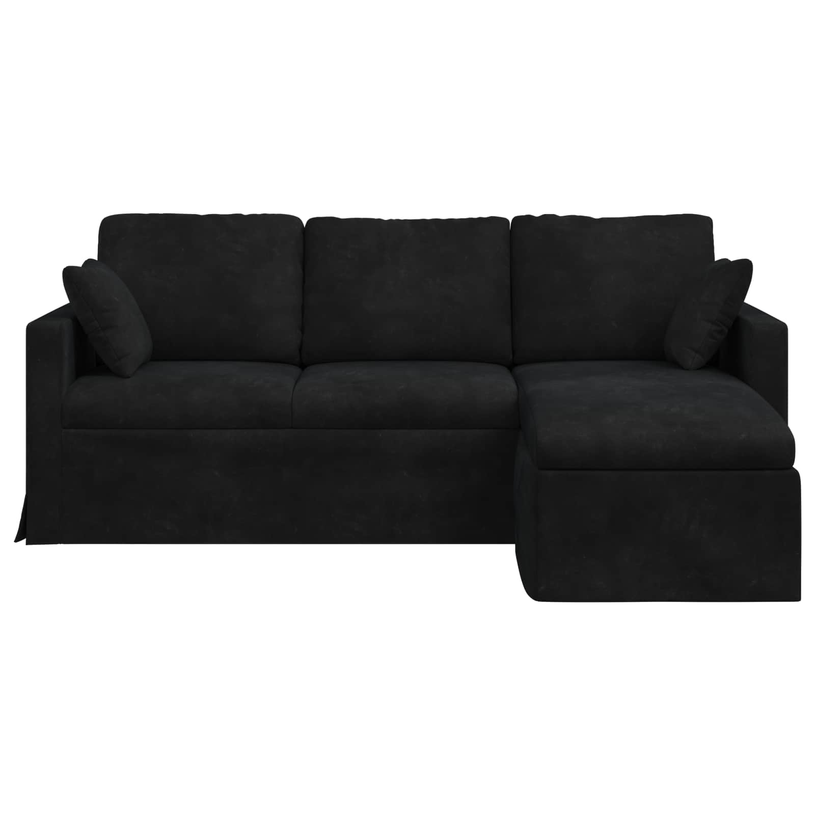 Sofa Crna 198 x 134 x 80 cm Baršun